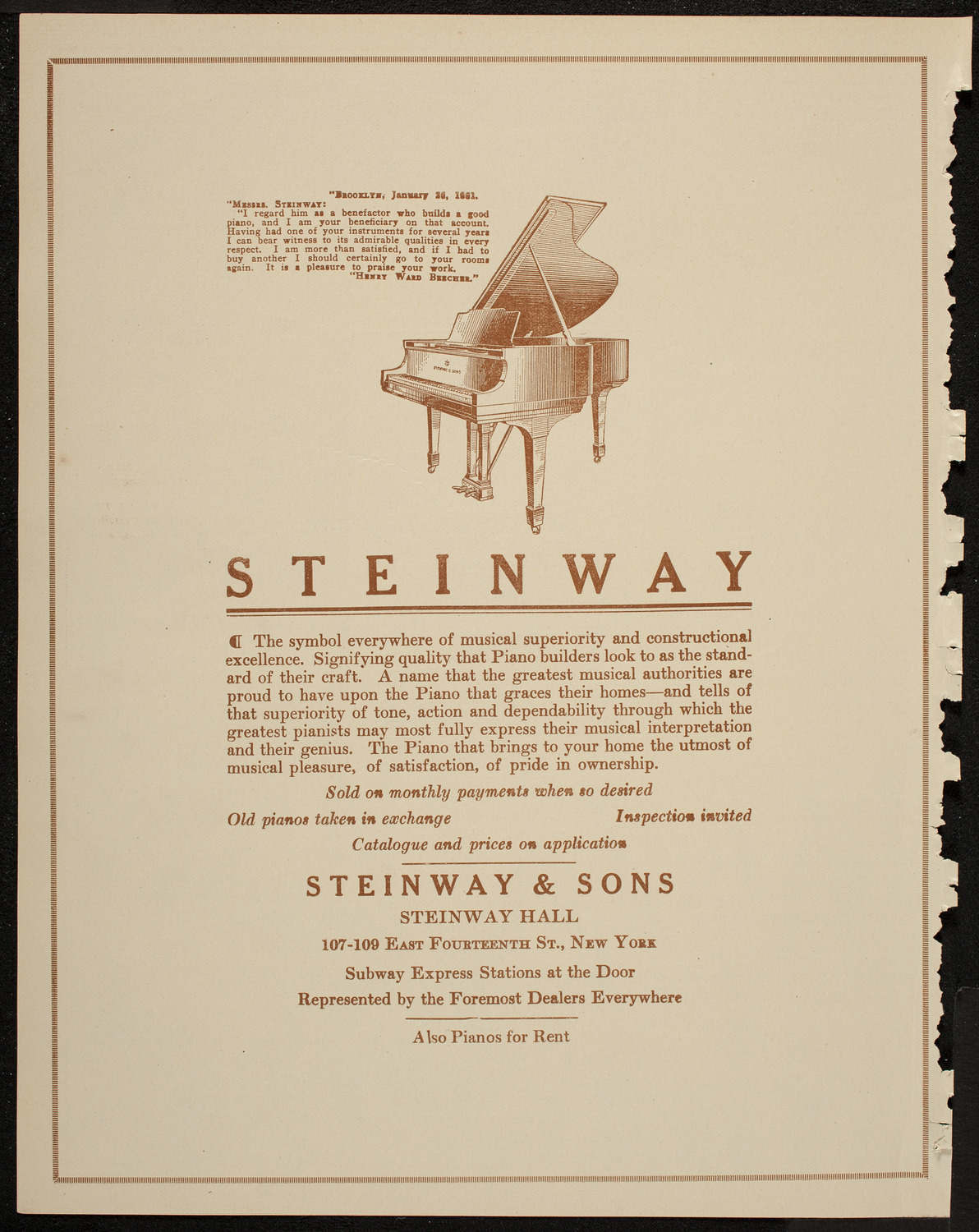 Benefit: St. Andrew's One Cent Coffee Stands Society, April 29, 1920, program page 4