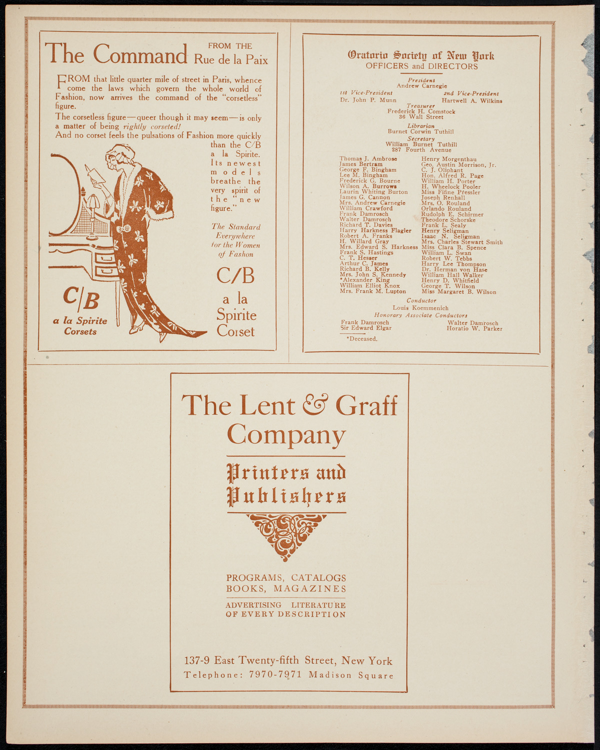 Josef Hofmann, Piano, and Mischa Elman, Violin, April 17, 1914, program page 8