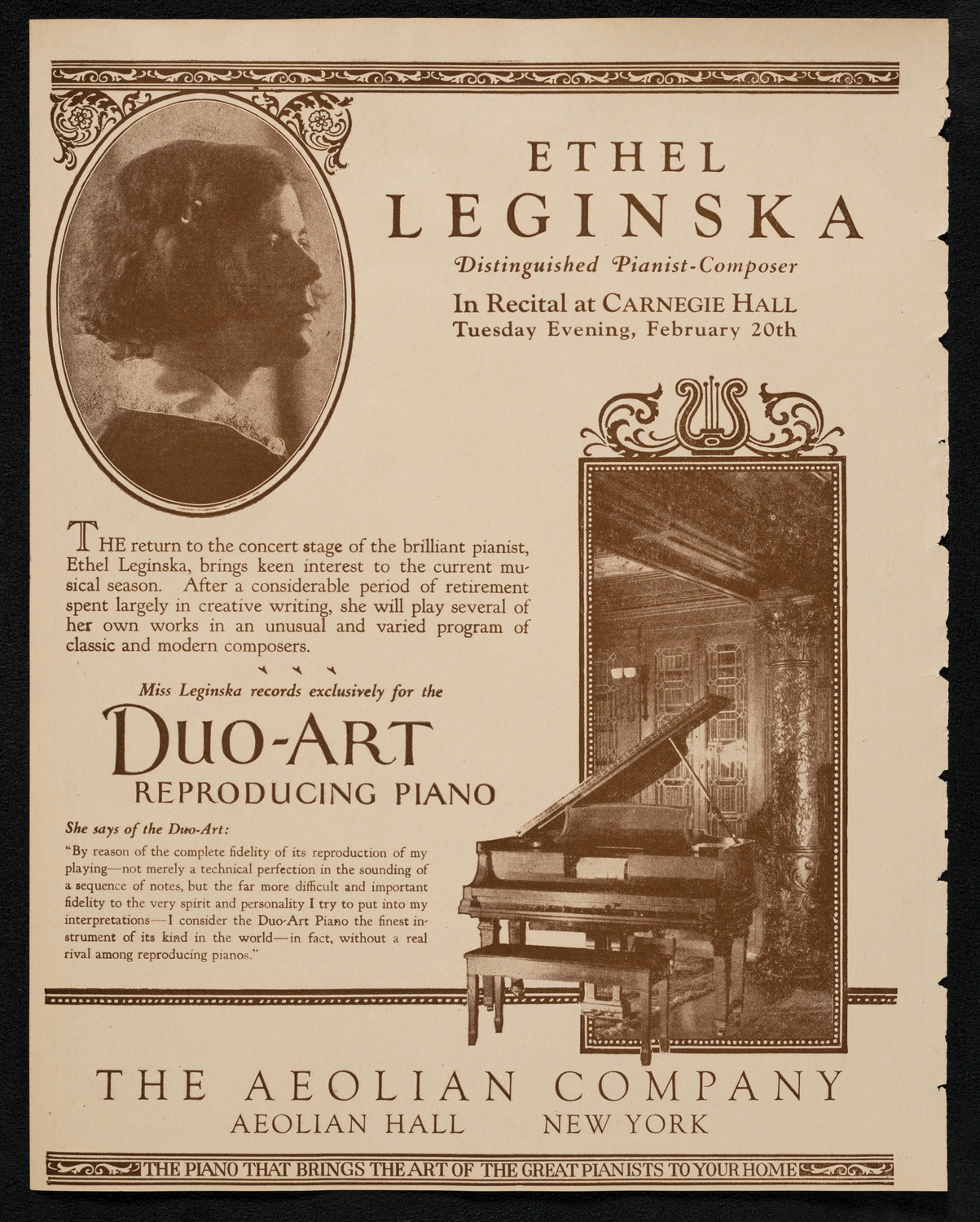 City Symphony Orchestra, February 19, 1923, program page 2