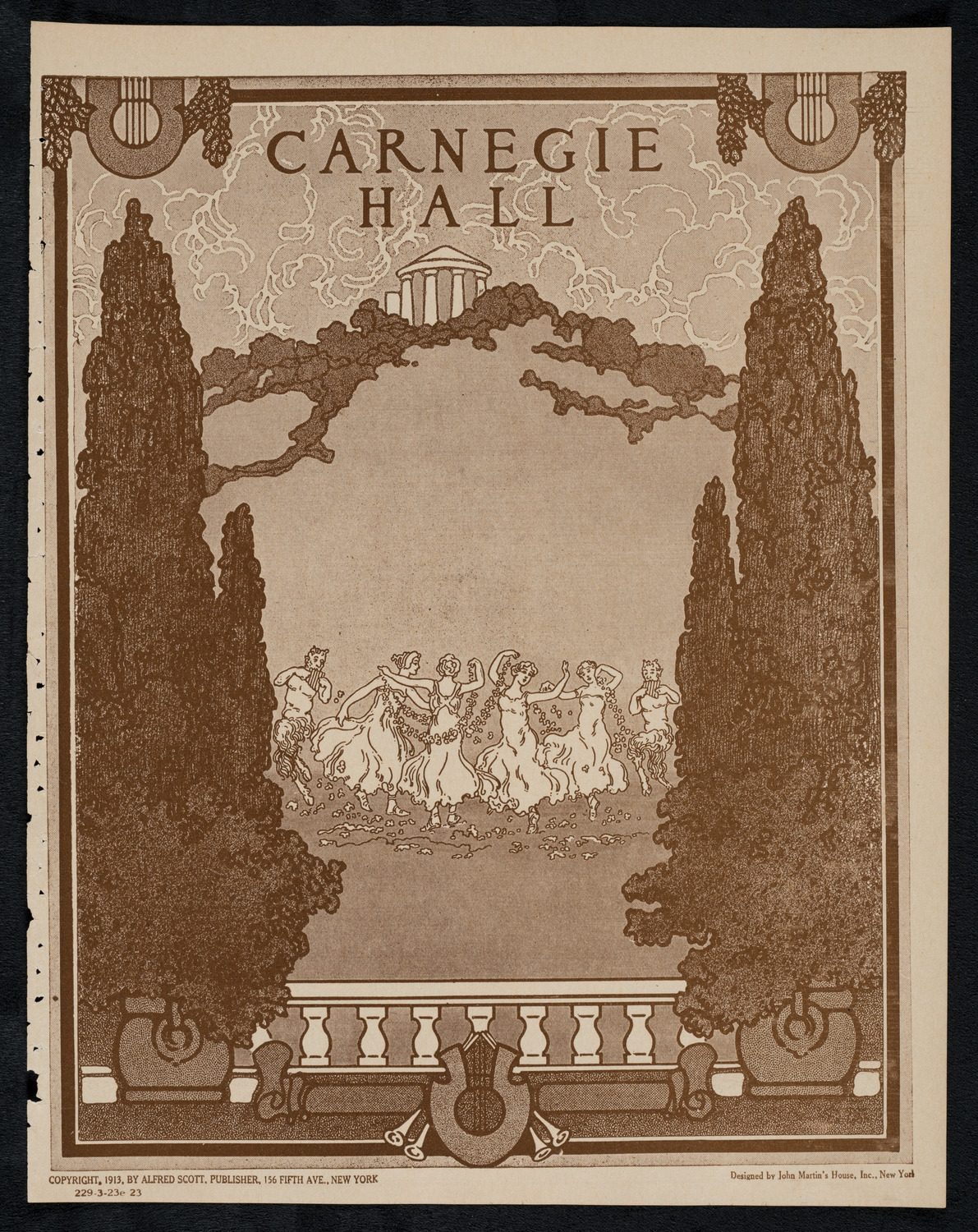 New York Symphony Orchestra, March 23, 1923, program page 1