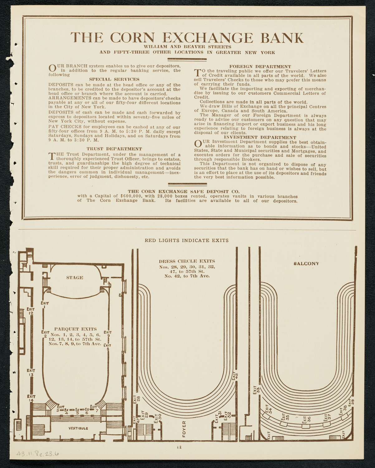 New York Philharmonic, November 8, 1923, program page 11