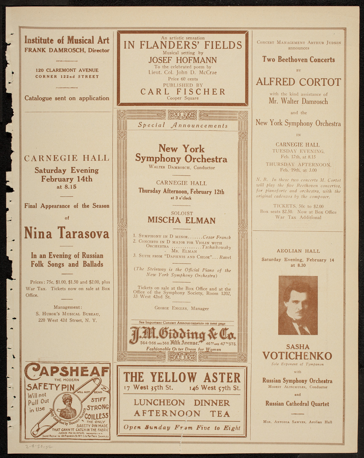 Burton Holmes Travelogue: Vanished Russia, February 8, 1920, program page 9