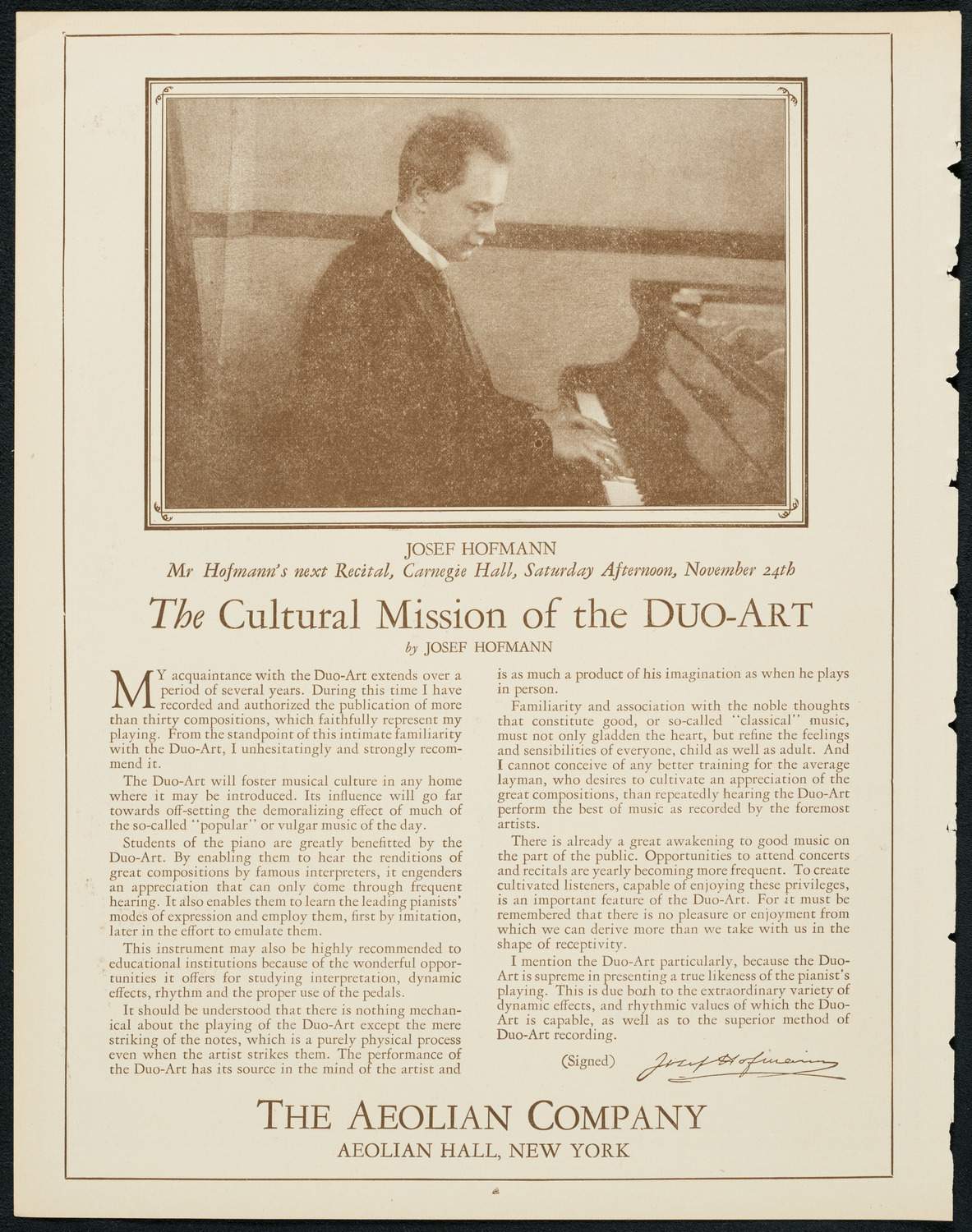 New York Philharmonic, November 9, 1923, program page 2