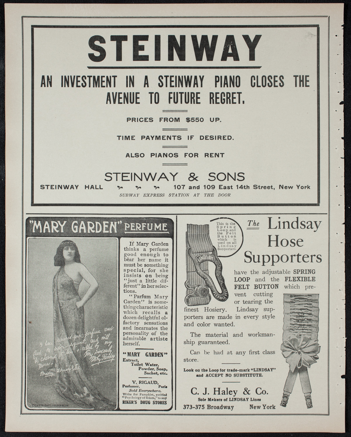 New York Philharmonic, February 7, 1911, program page 4