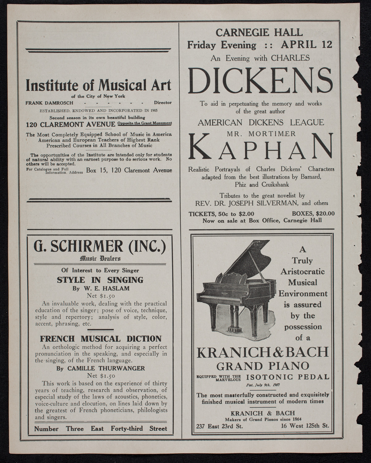 Newman Traveltalks: Moscow and St. Petersburg, March 17, 1912, program page 6