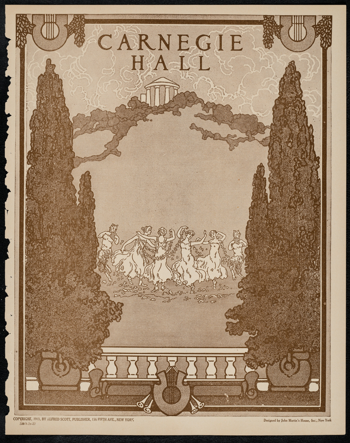 Sergei Rachmaninoff, Piano with the New York Symphony Orchestra, April 2, 1922, program page 1