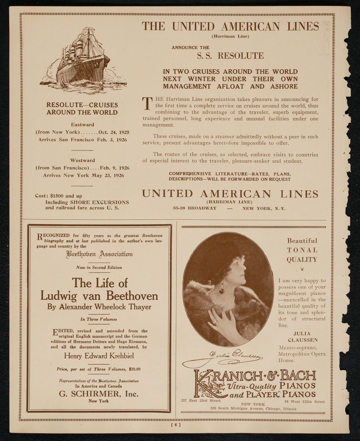 Newman Traveltalks: Around the World, December 23, 1924, program page 6