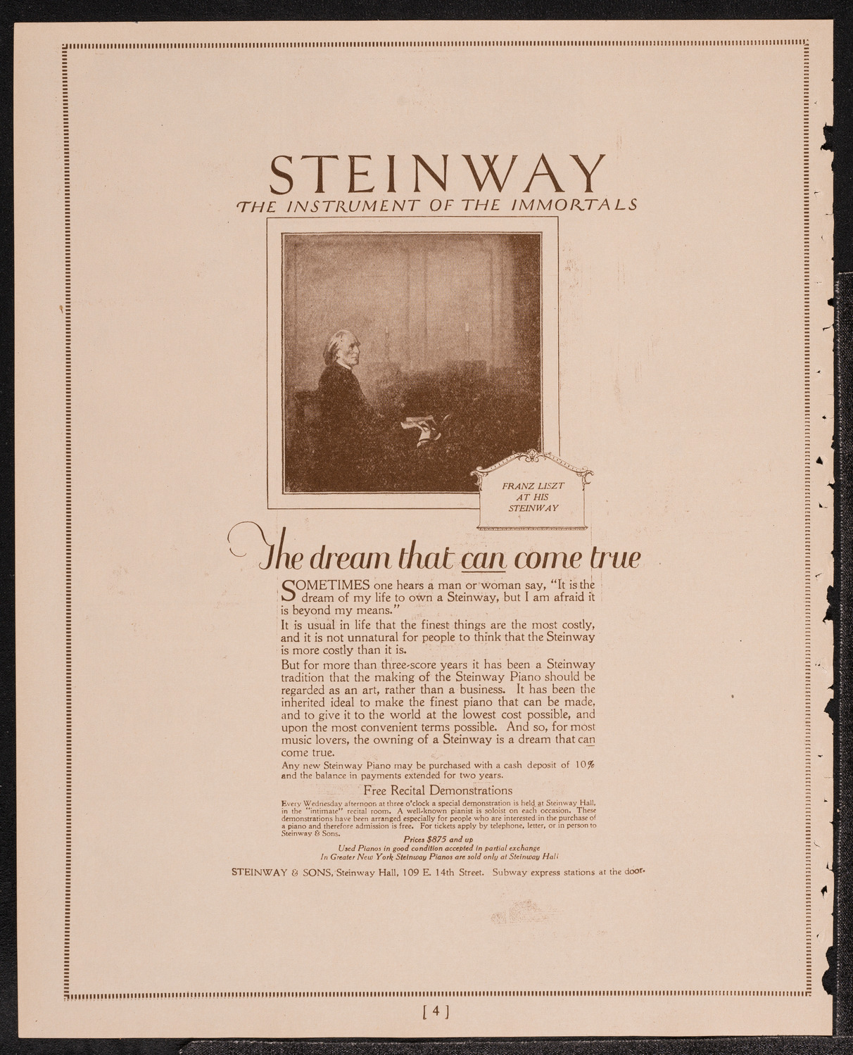 New York Area Methodist Episcopal Church Convention, November 14, 1921, program page 4