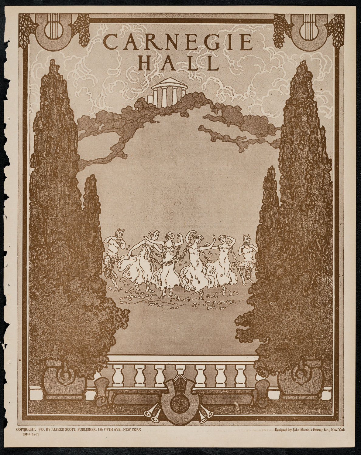 Reinald Werrenrath, Baritone, April 2, 1922, program page 1