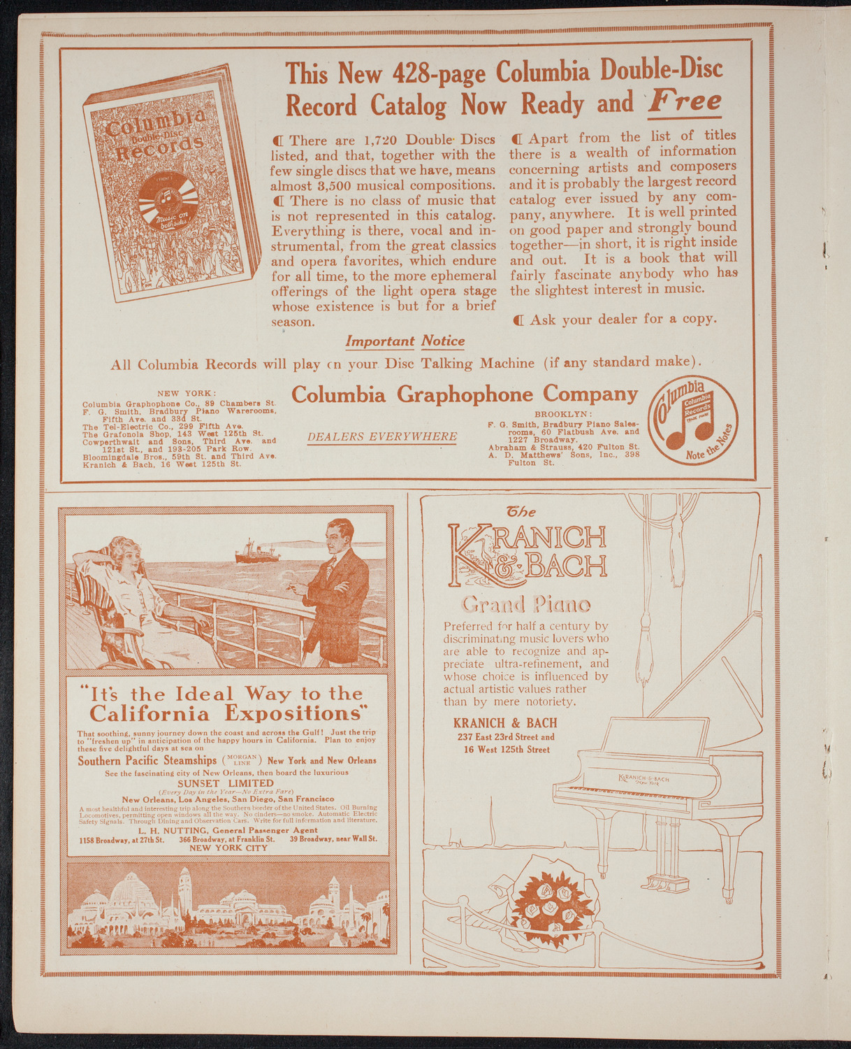 New York Philharmonic, March 25, 1915, program page 6