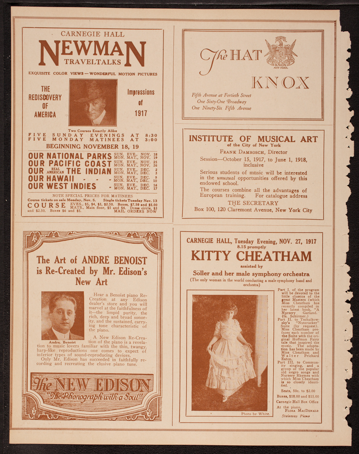 New York Symphony Orchestra, November 15, 1917, program page 2