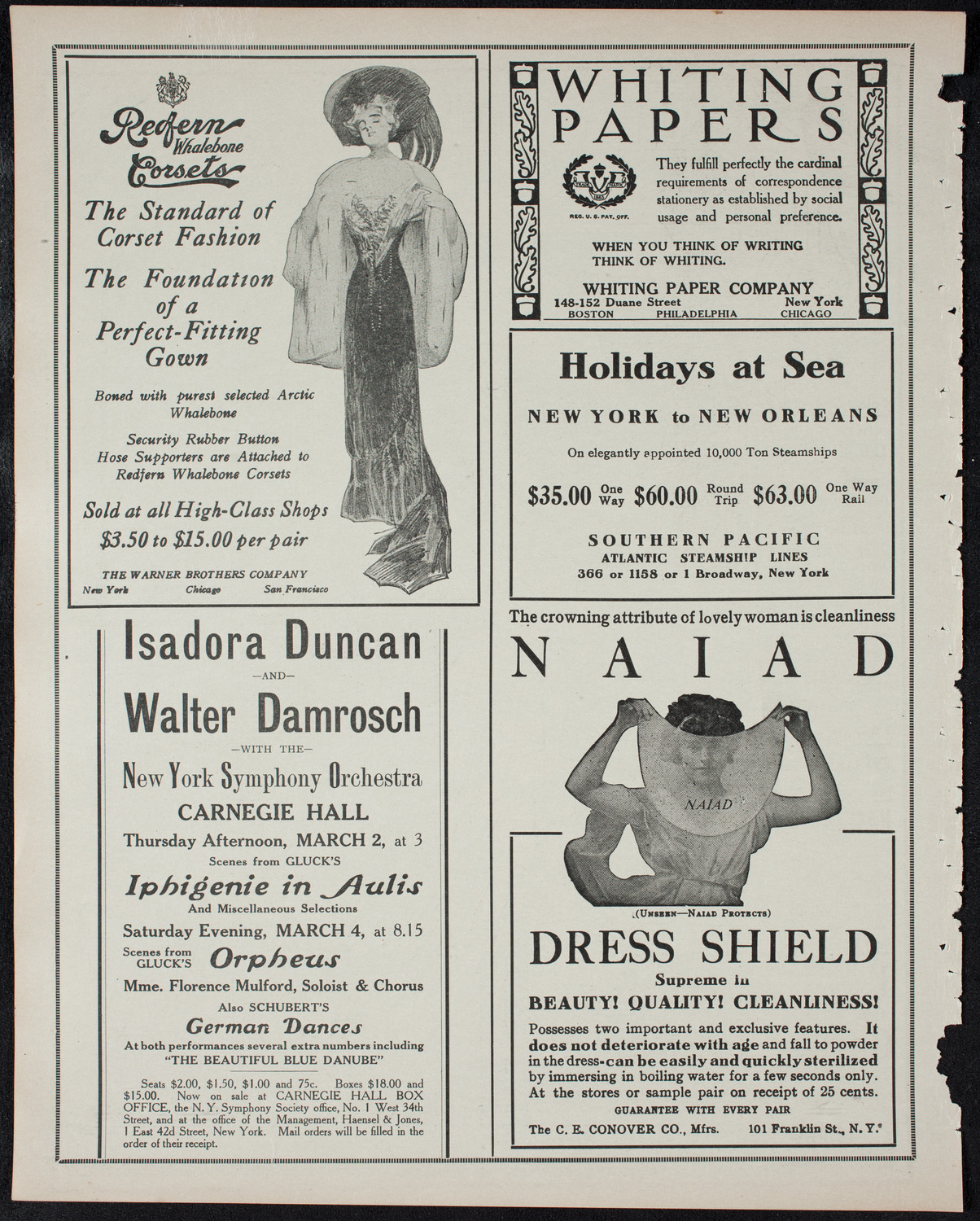 Oratorio Society of New York, February 28, 1911, program page 2