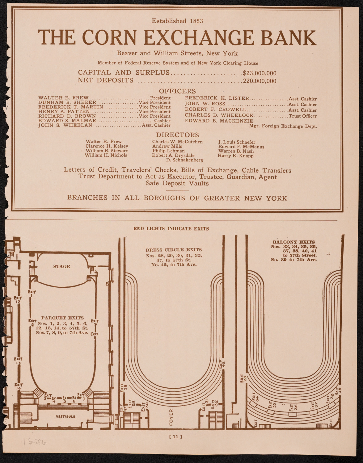 New York Philharmonic, January 3, 1925, program page 11