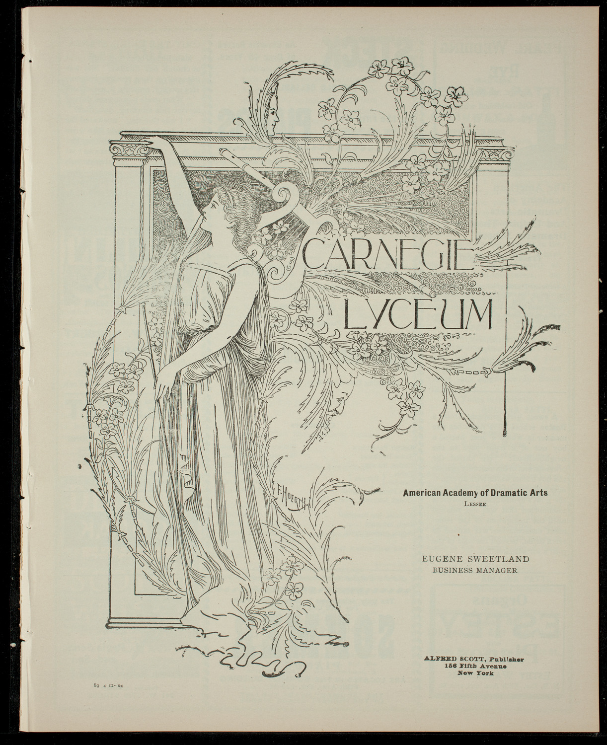 Ogden-Crane School of Opera, April 12, 1904, program page 1