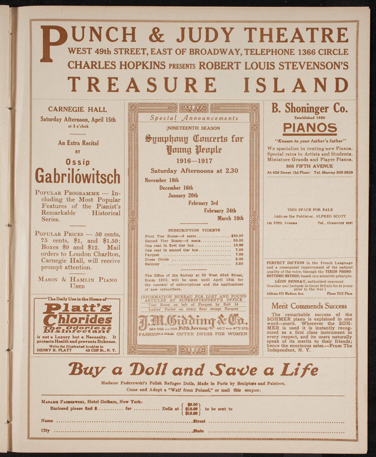 Julia Culp, Contralto, and Percy Grainger, Piano, April 11, 1916, program page 9
