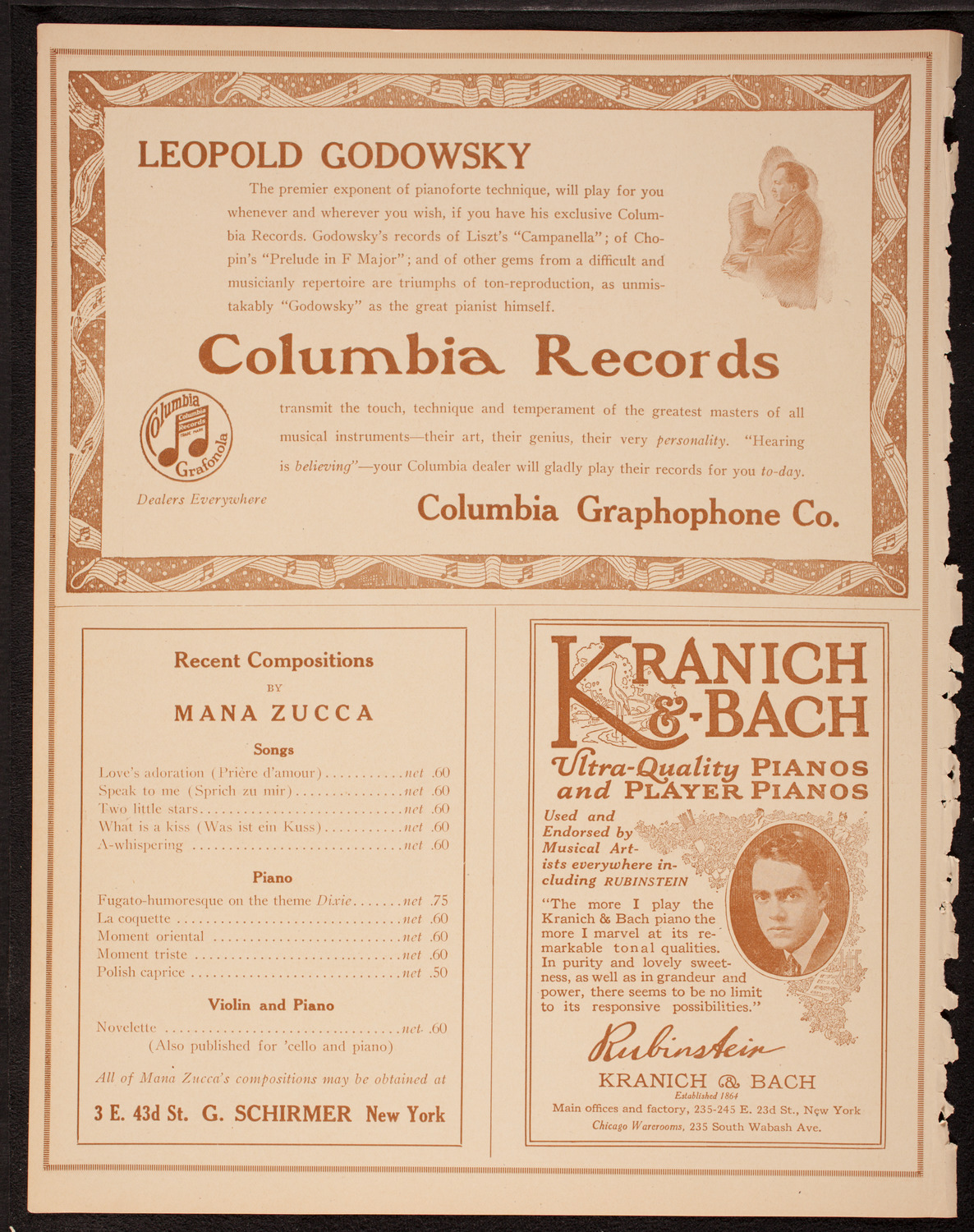 Meeting: The Humanitarian Cult, October 16, 1917, program page 6