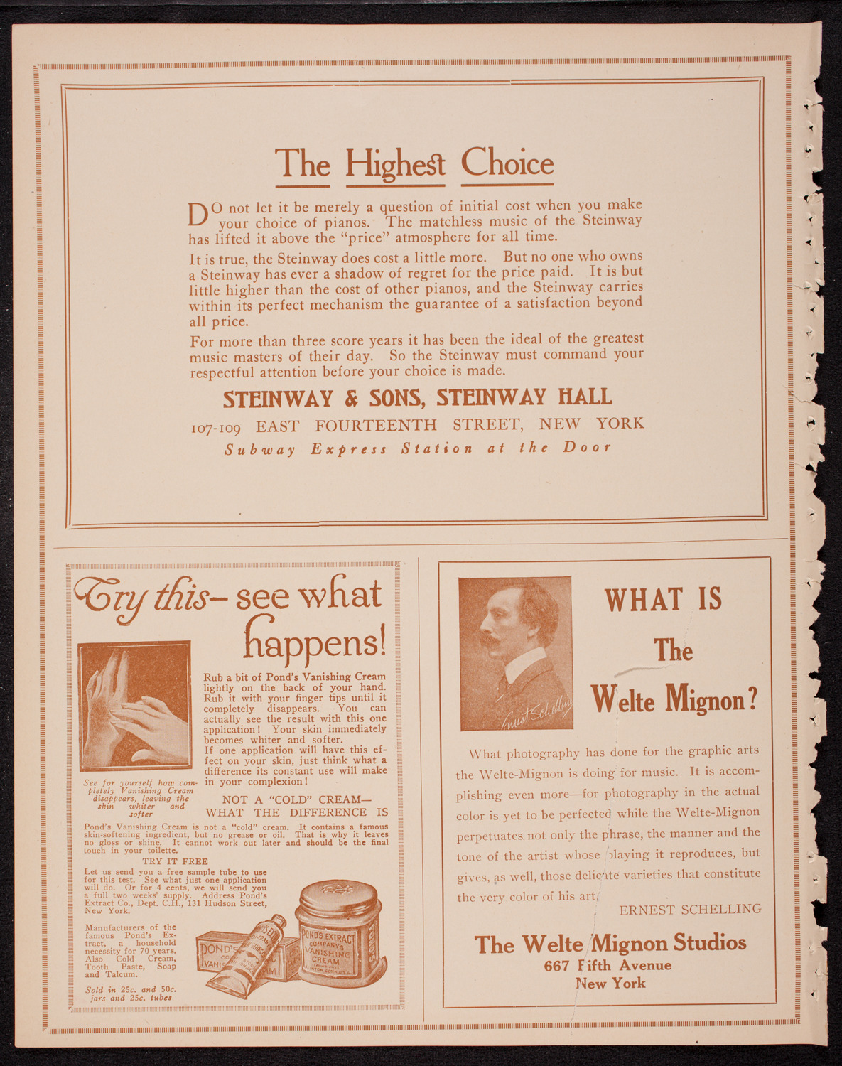 Oratorio Society of New York, December 30, 1916, program page 4