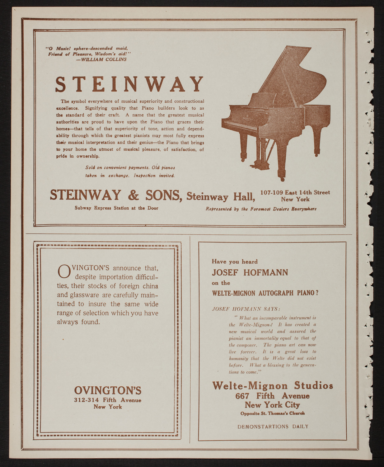 Home Symphony Concert: New York Philharmonic, February 6, 1918, program page 4