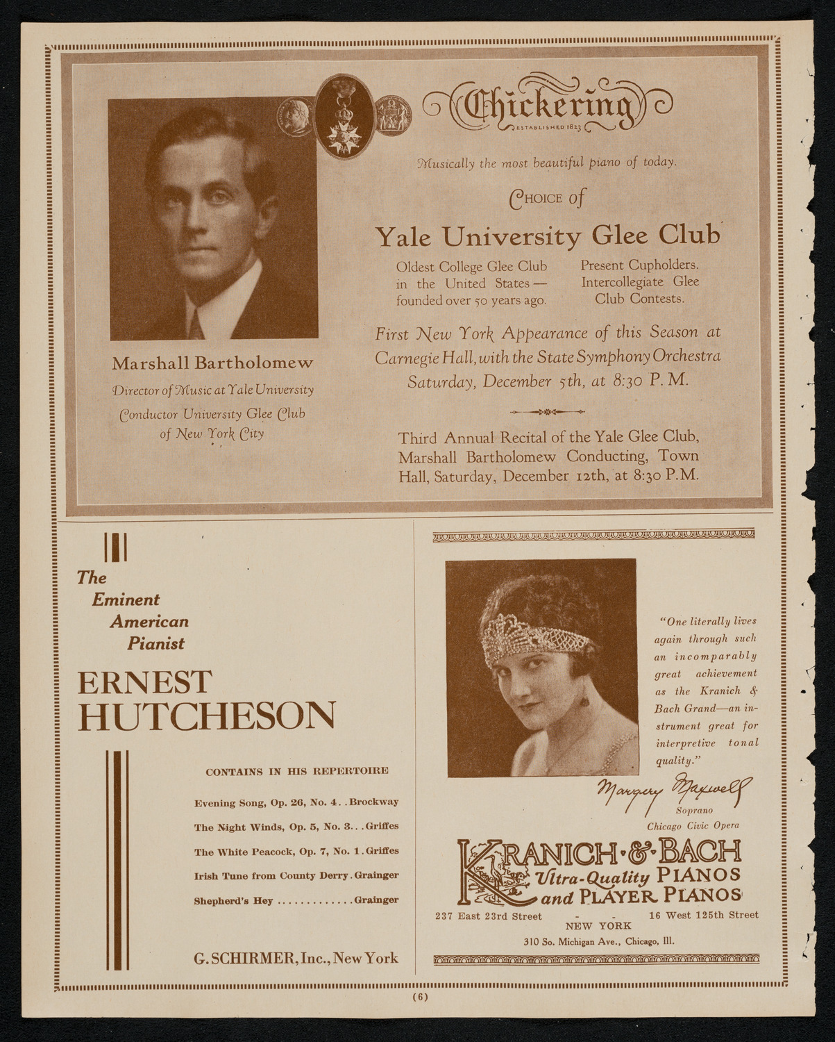 State Symphony Orchestra of New York, December 5, 1925, program page 6