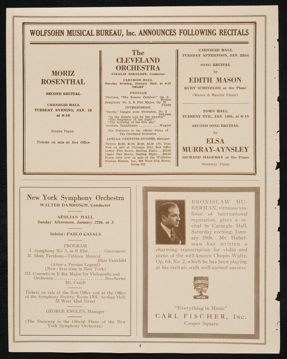 Burton Holmes Travelogue: Motoring Through Italy, January 13, 1924, program page 8