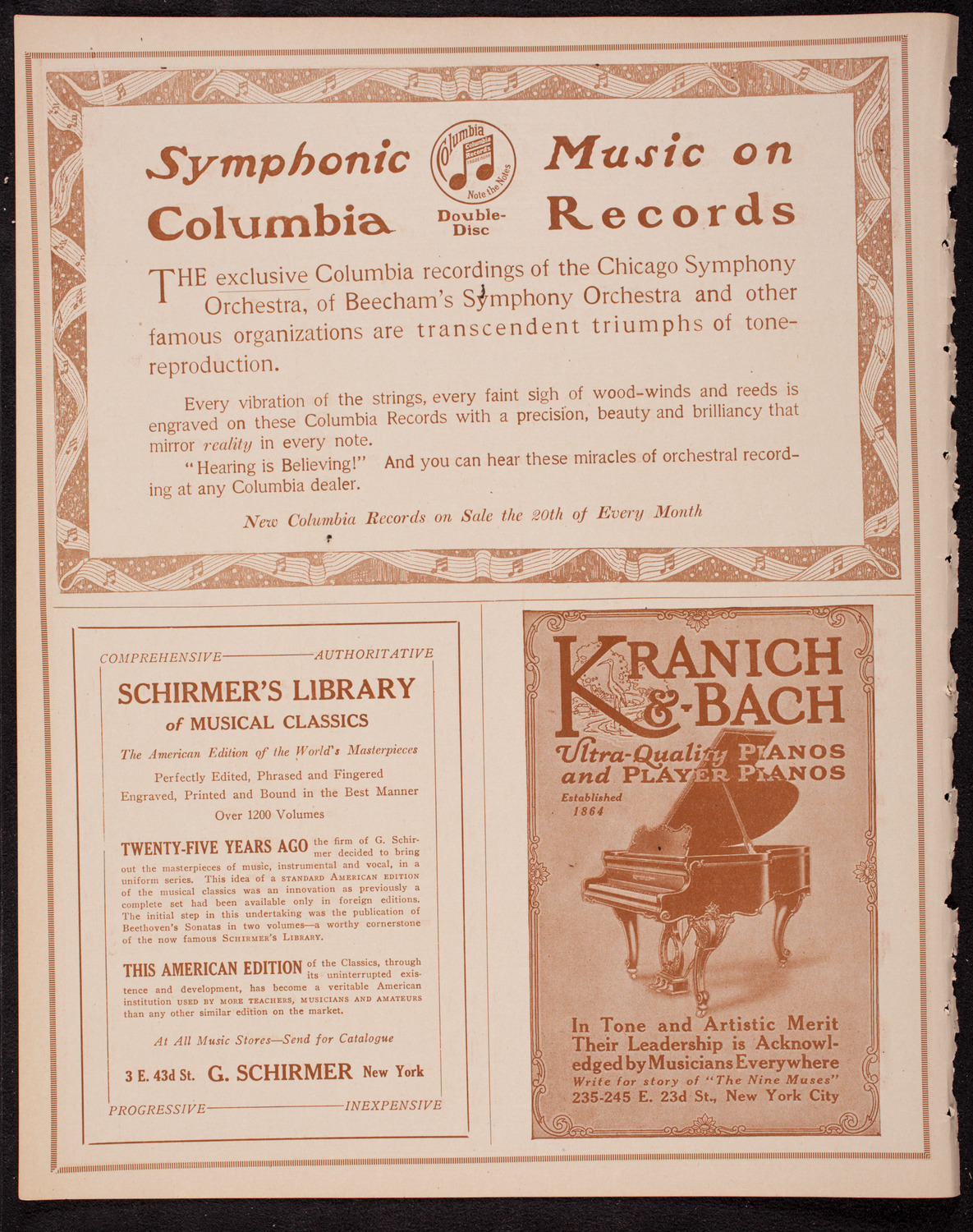 New York Philharmonic, October 26, 1916, program page 6