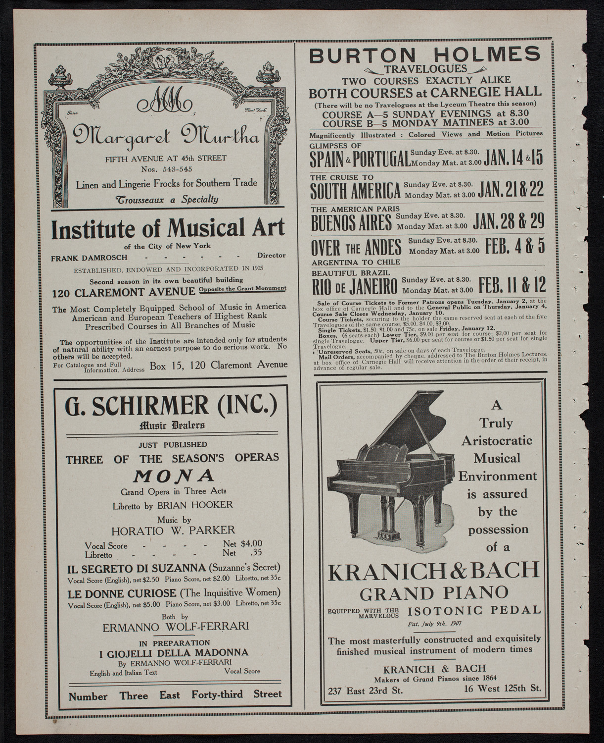 Oratorio Society of New York, December 27, 1911, program page 6