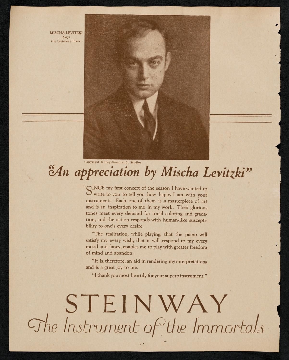 New York Philharmonic, February 8, 1923, program page 4