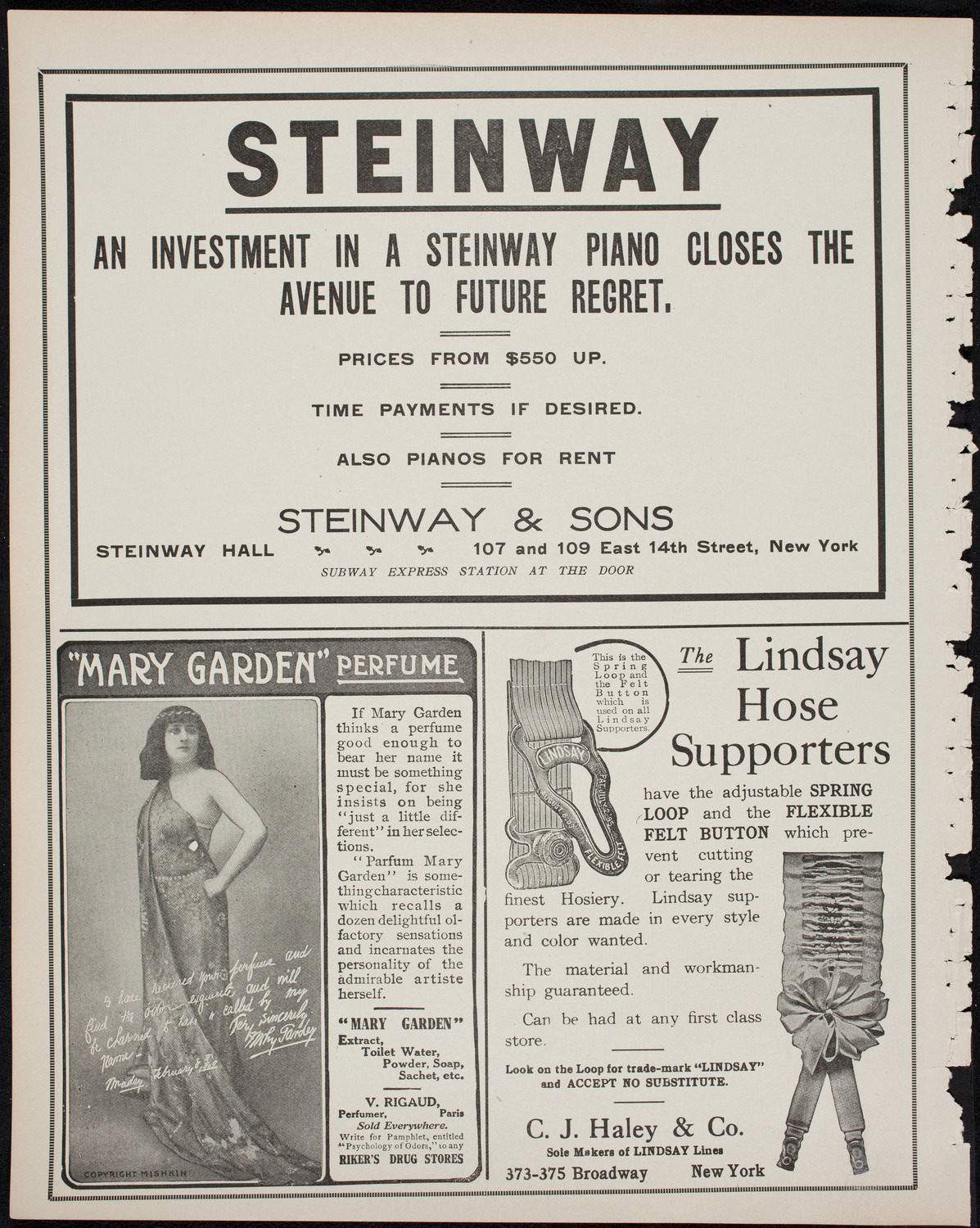 People's Symphony Concert, March 26, 1911, program page 4