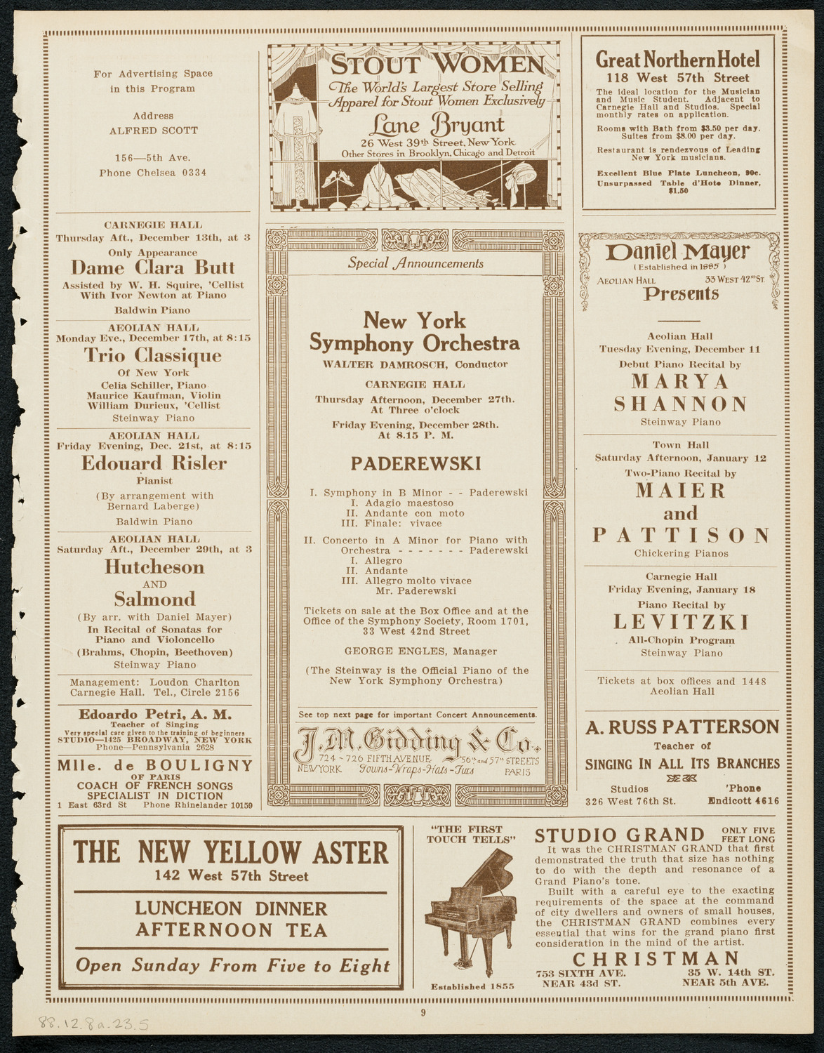 Symphony Concert for Young People, December 8, 1923, program page 9