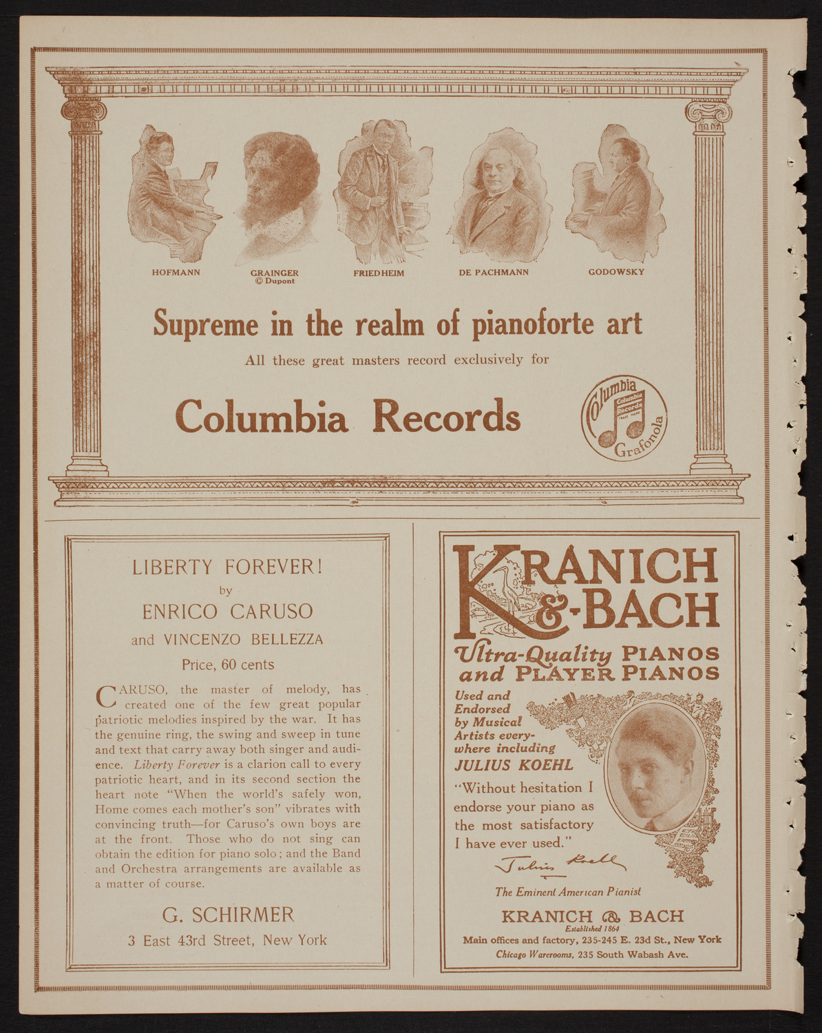 Meeting: The Humanitarian Cult, May 27, 1918, program page 6