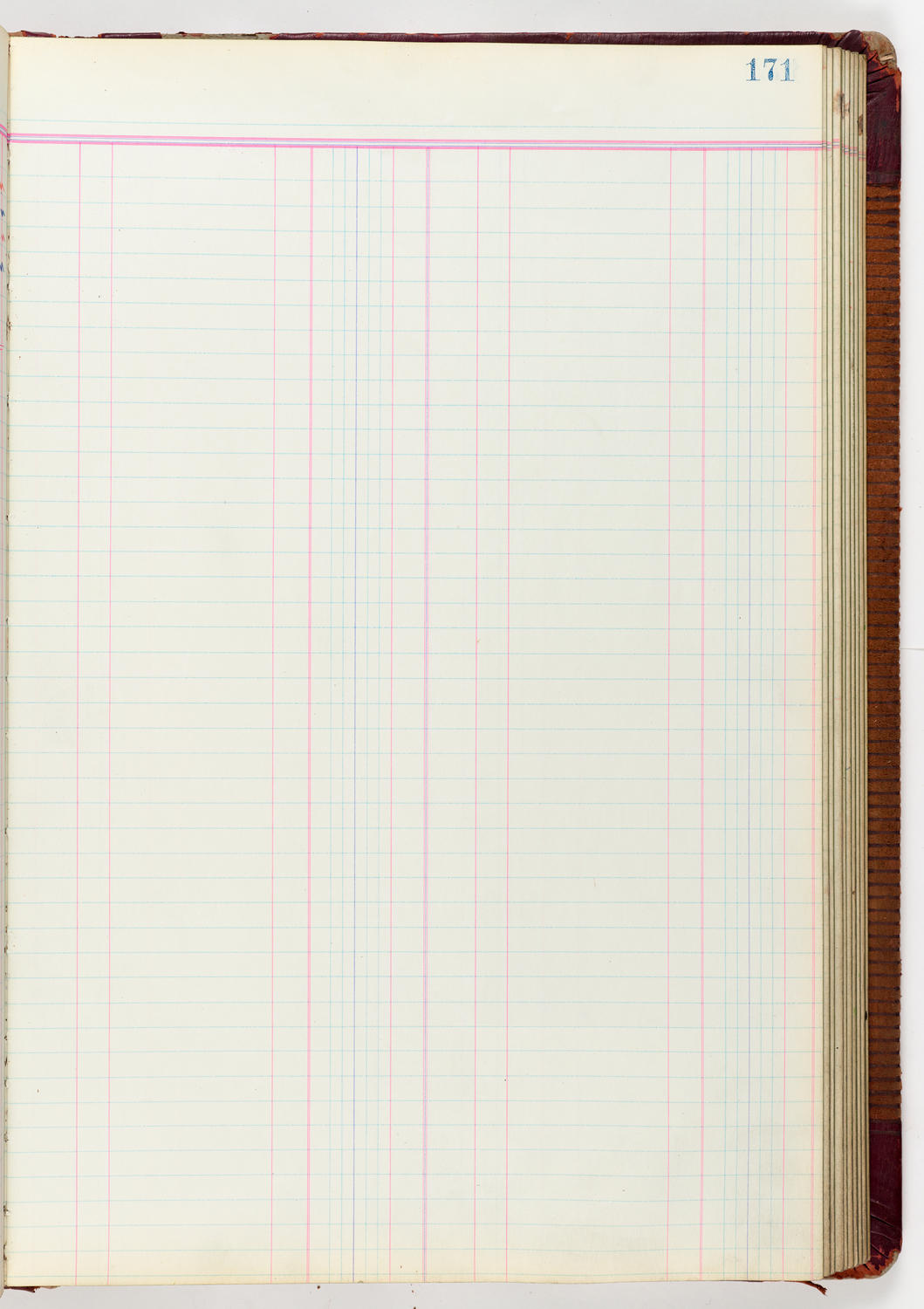 Music Hall Accounting Ledger Journal, volume 6, page 171