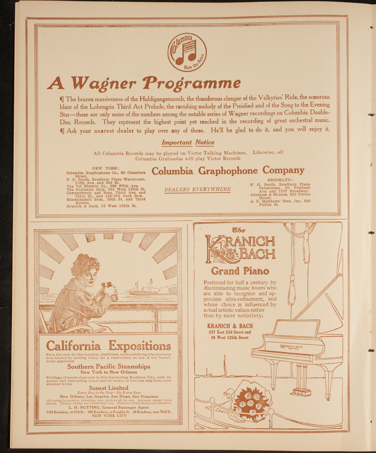 New York Philharmonic, February 12, 1915, program page 6