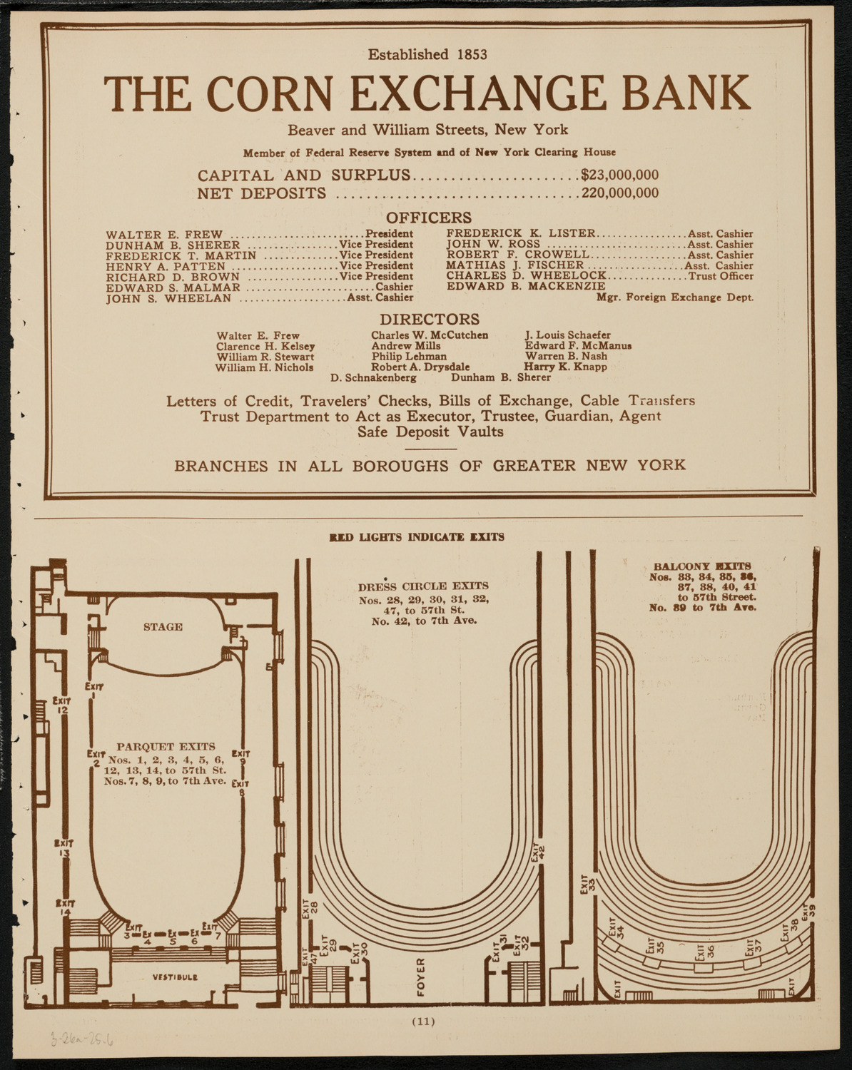 New York Symphony Orchestra, March 26, 1925, program page 11