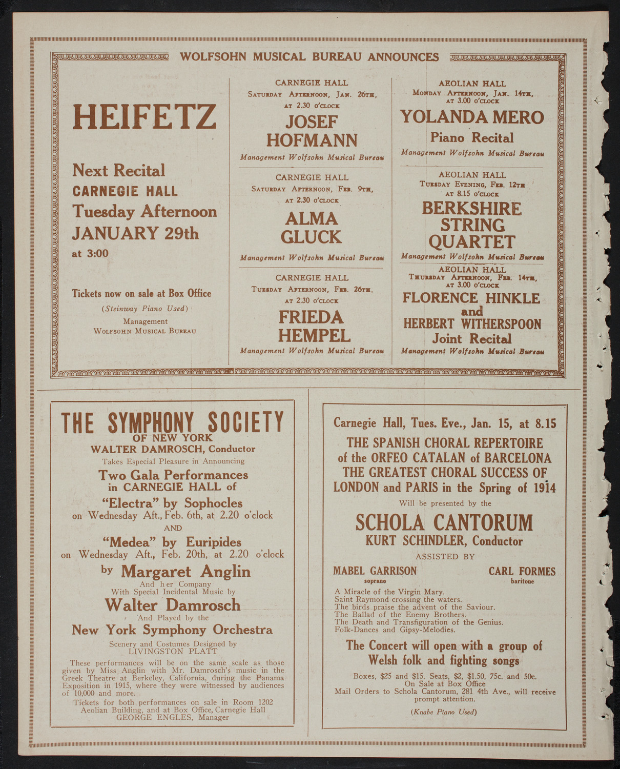 Burton Holmes Travelogue: New Zealand and Tasmania, January 13, 1918, program page 8