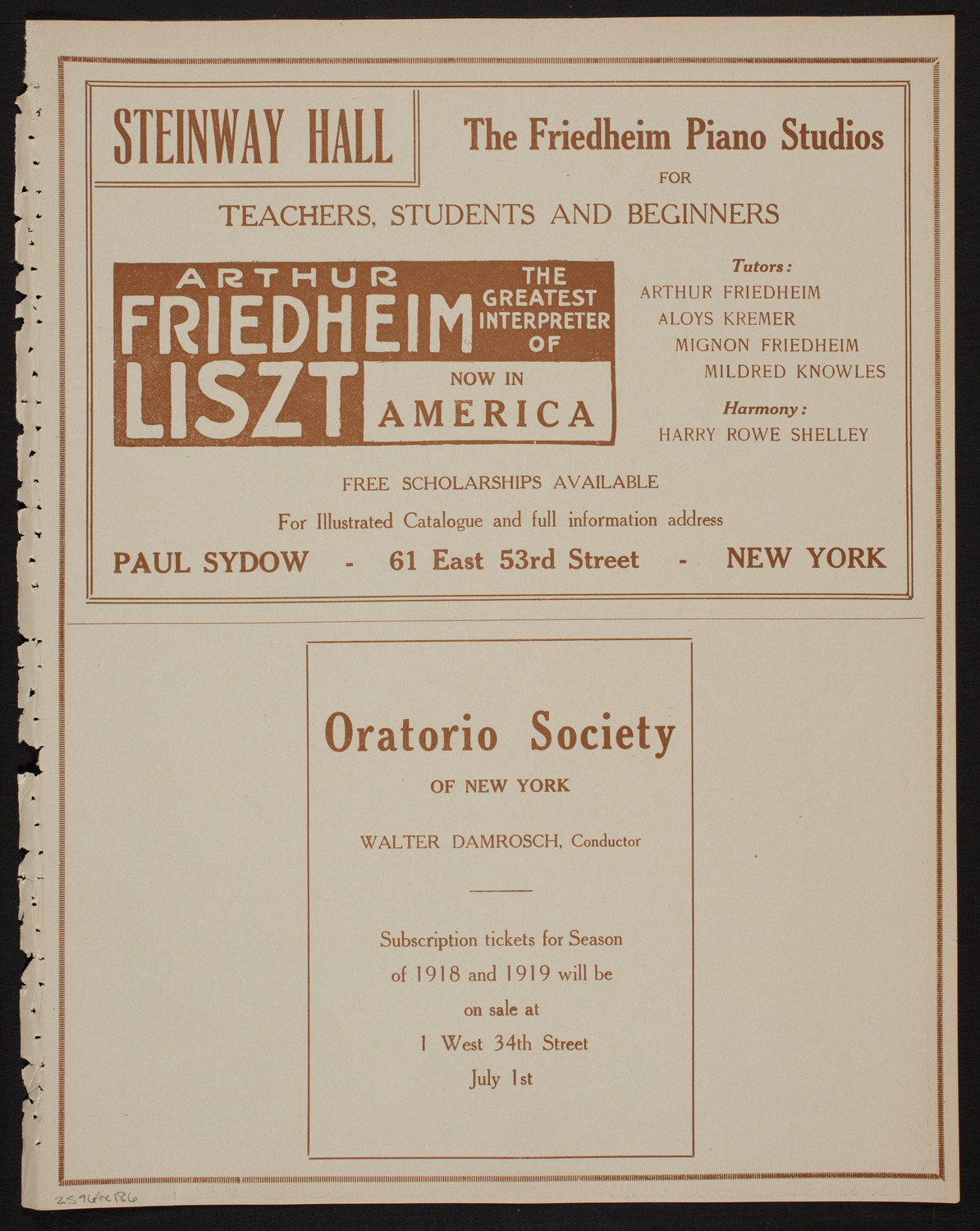 Graduation: College of Dental and Oral Surgery of New York, June 4, 1918, program page 11
