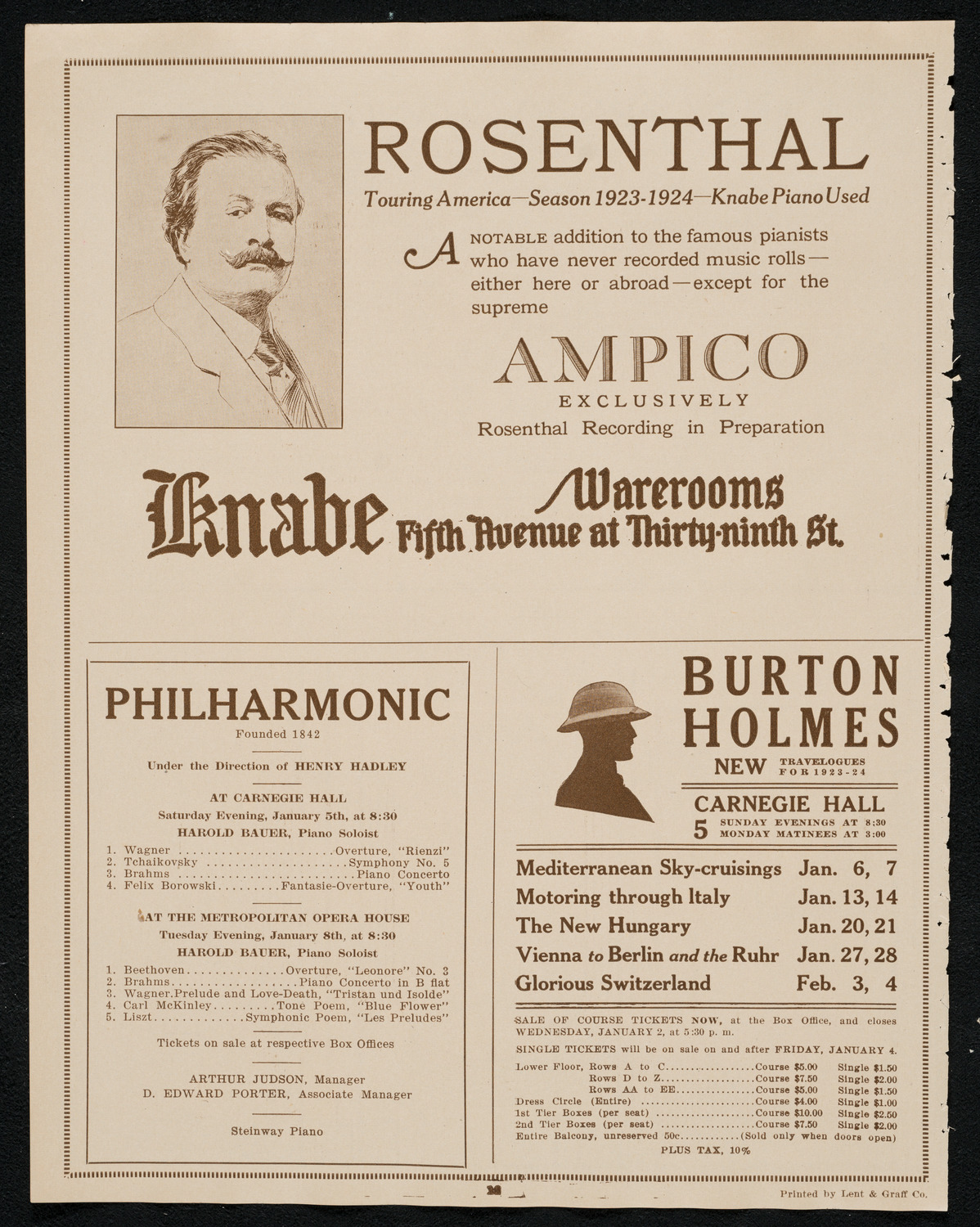 Philadelphia Orchestra, January 2, 1924, program page 12