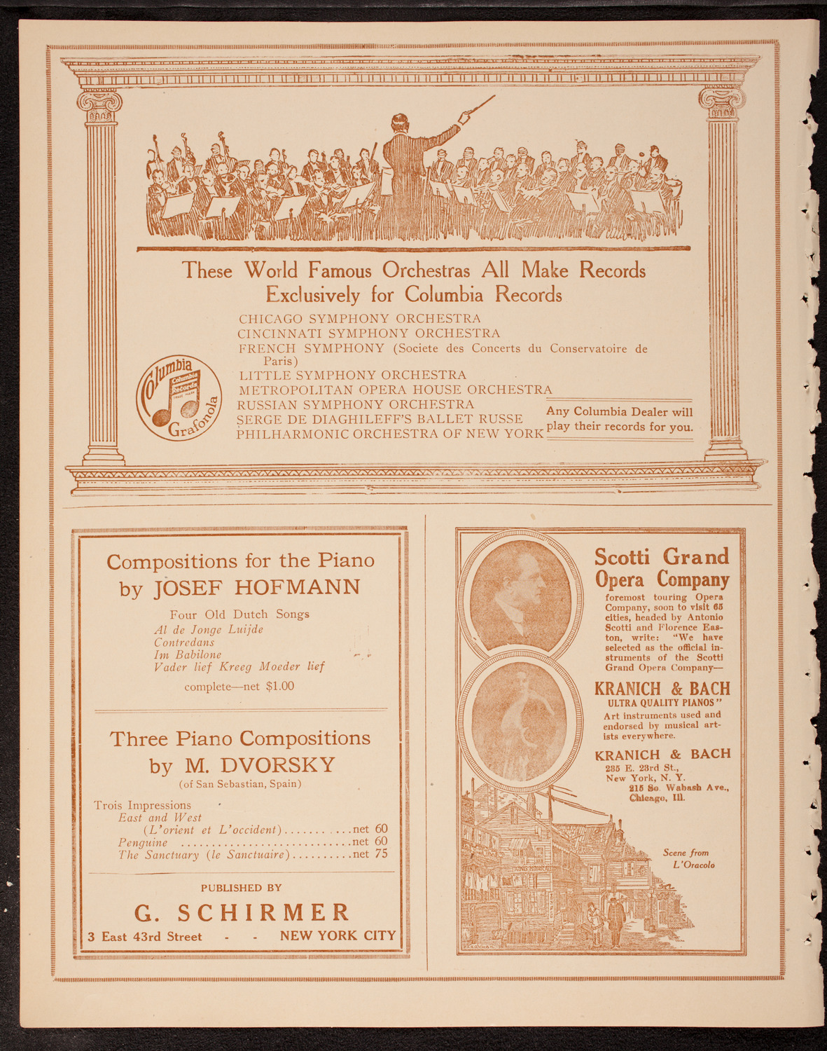 Evening Mail Save-A-Home Fund Concert: New York Philharmonic, November 19, 1919, program page 6