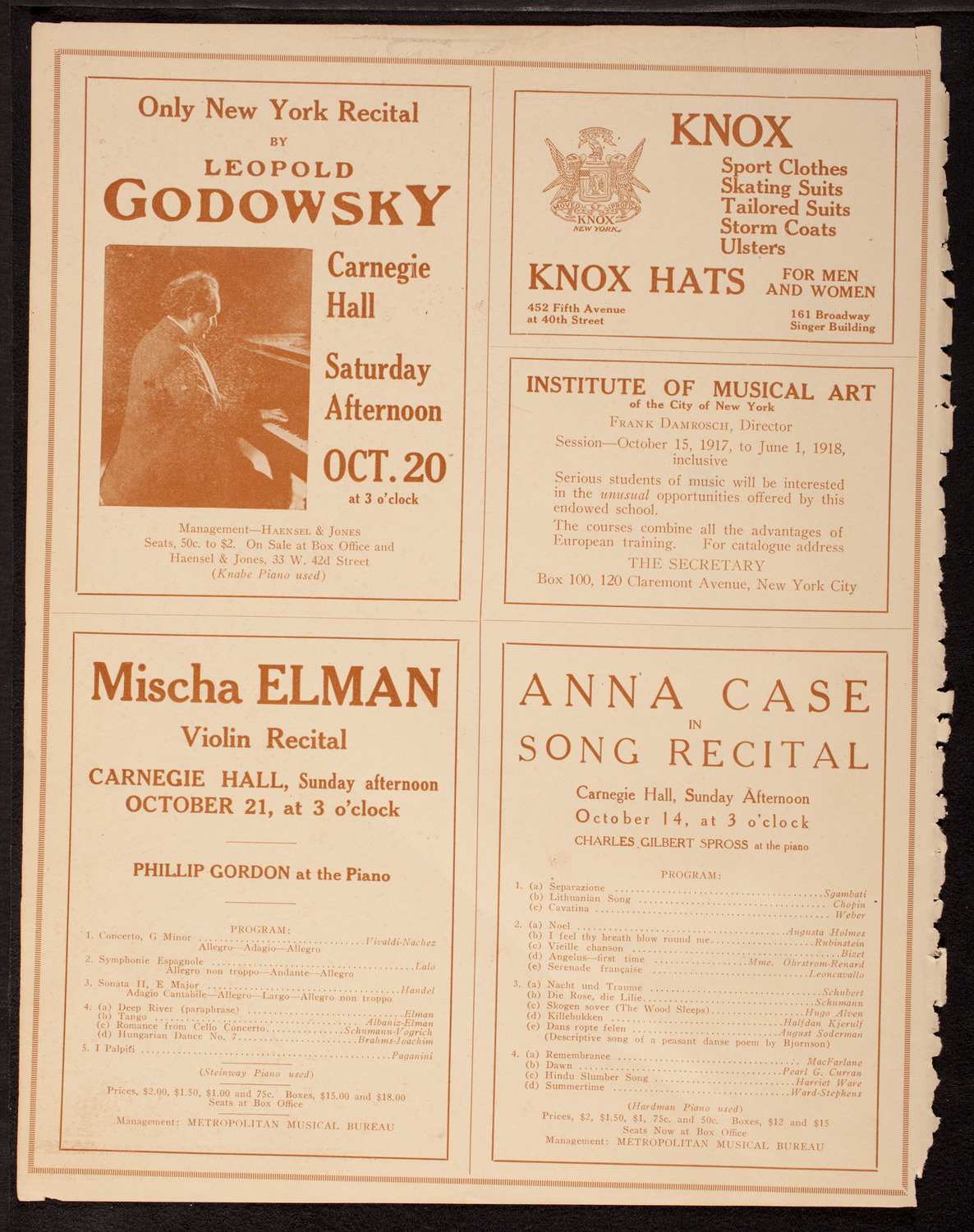 U.S. Navy Band from Great Lakes, Illinois, October 6, 1917, program page 2