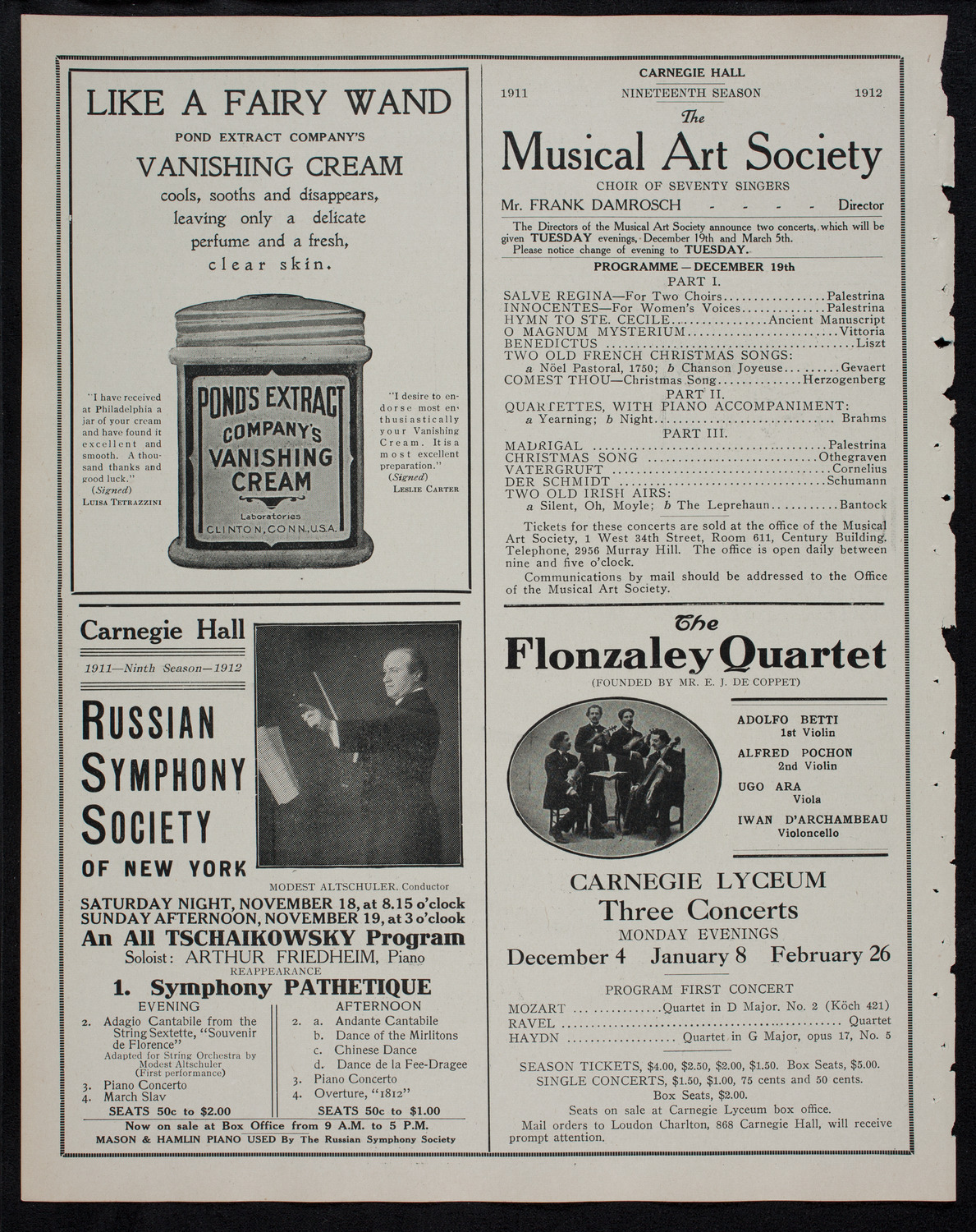 Maggie Teyte, Soprano, November 16, 1911, program page 8