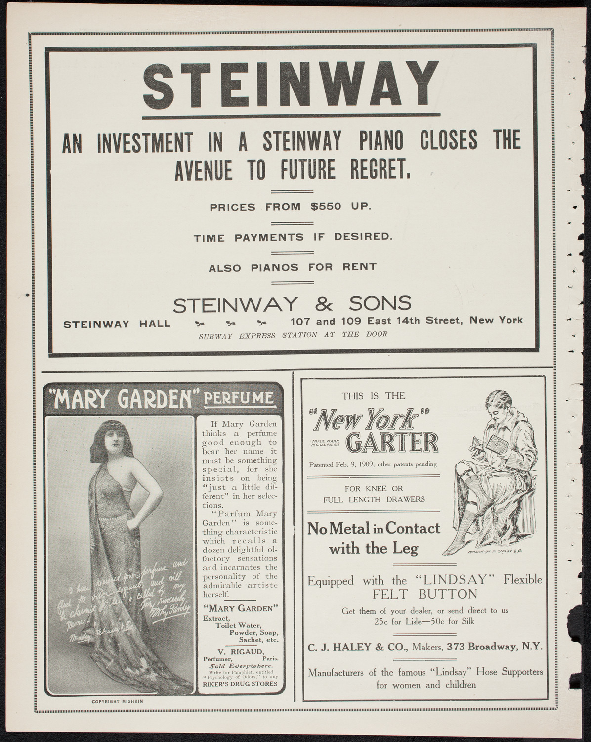 David Bispham, Baritone, May 21, 1911, program page 4