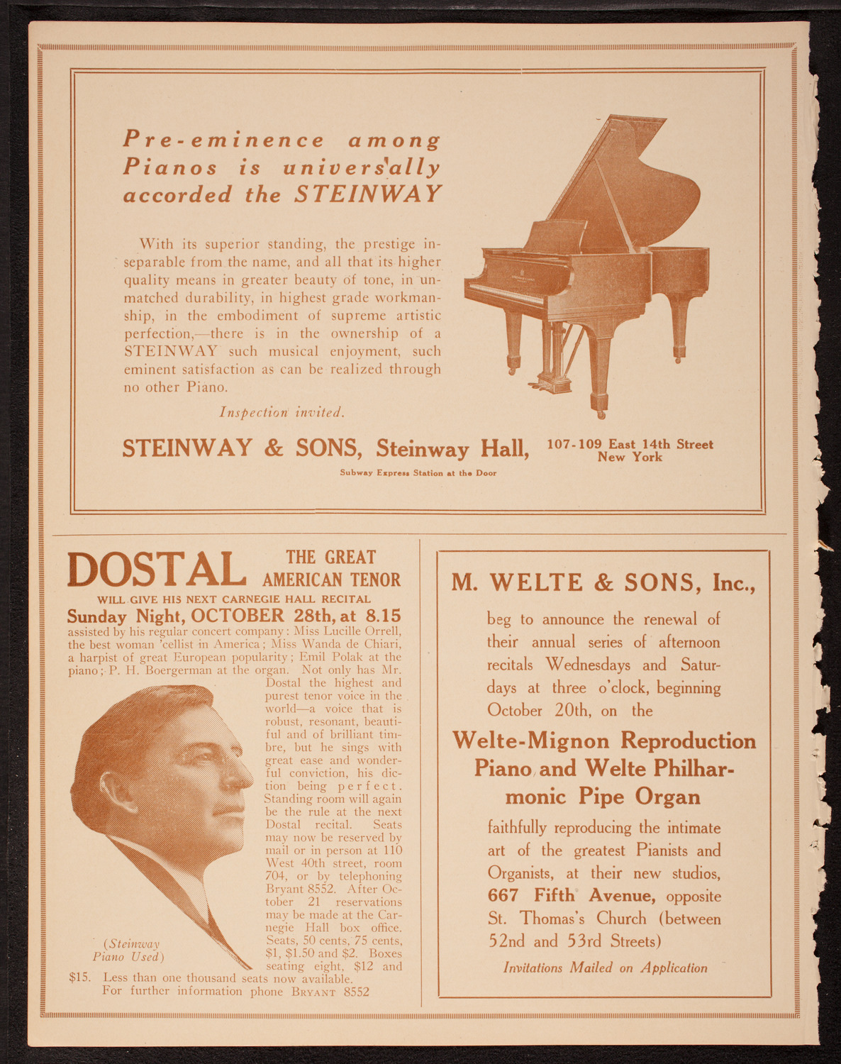 Anna Case, Soprano, October 14, 1917, program page 4
