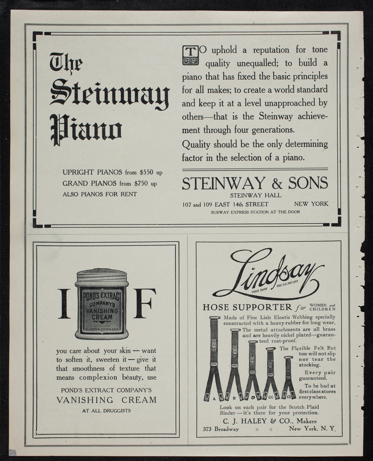Boston Symphony Orchestra, November 7, 1912, program page 4