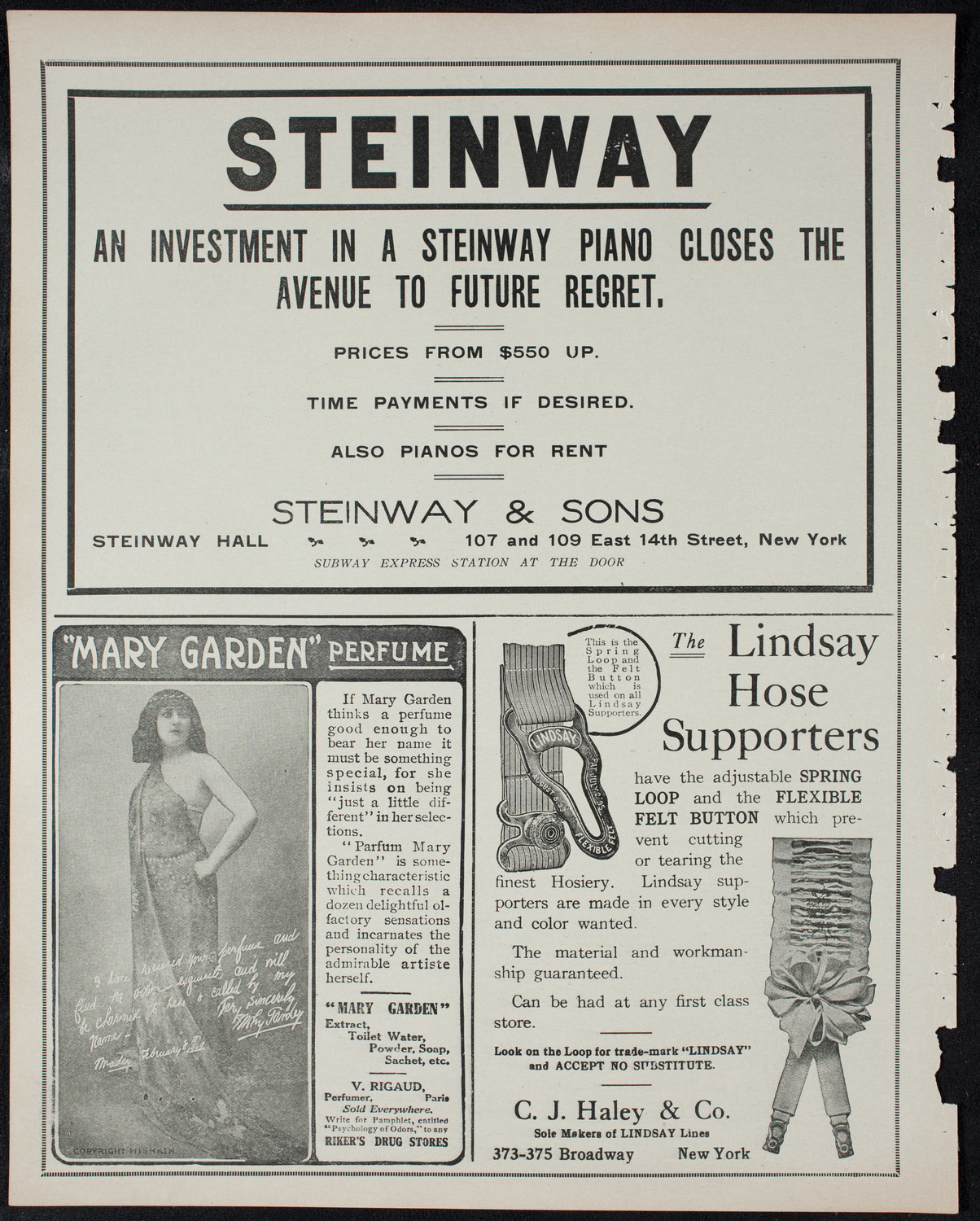 New York Philharmonic, February 17, 1911, program page 4