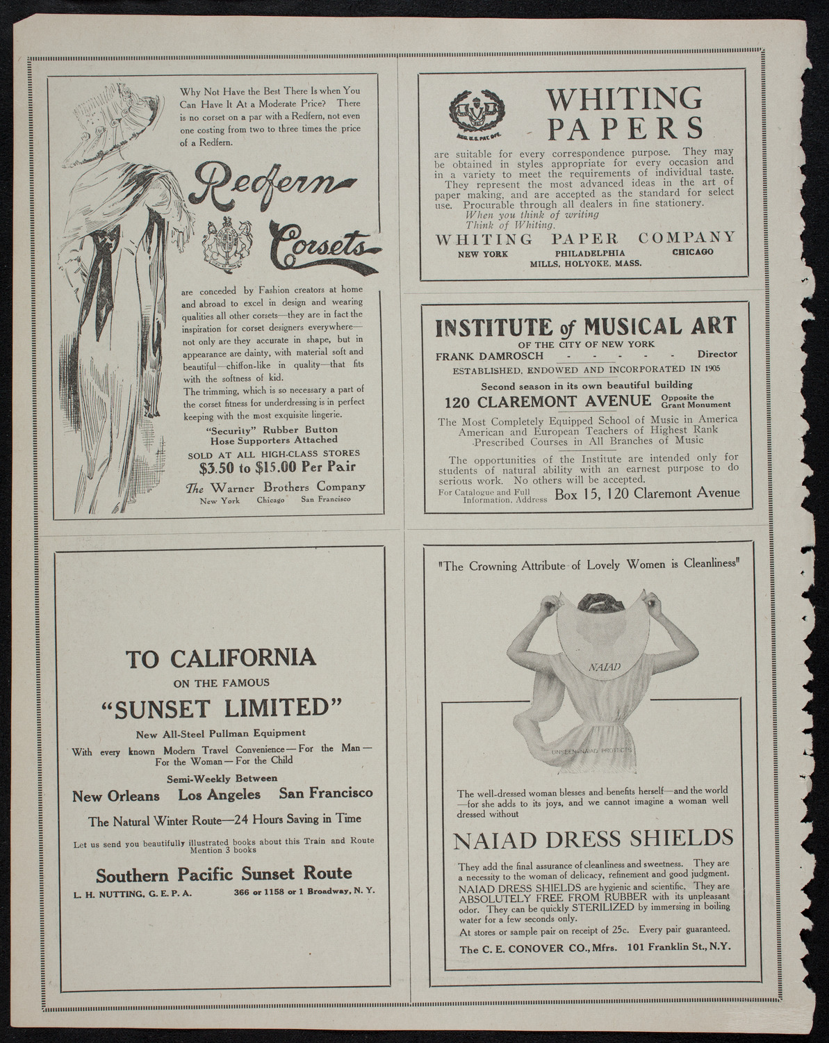 Elmendorf Lecture: The Heart of the Rocky Mountains, October 14, 1912, program page 2