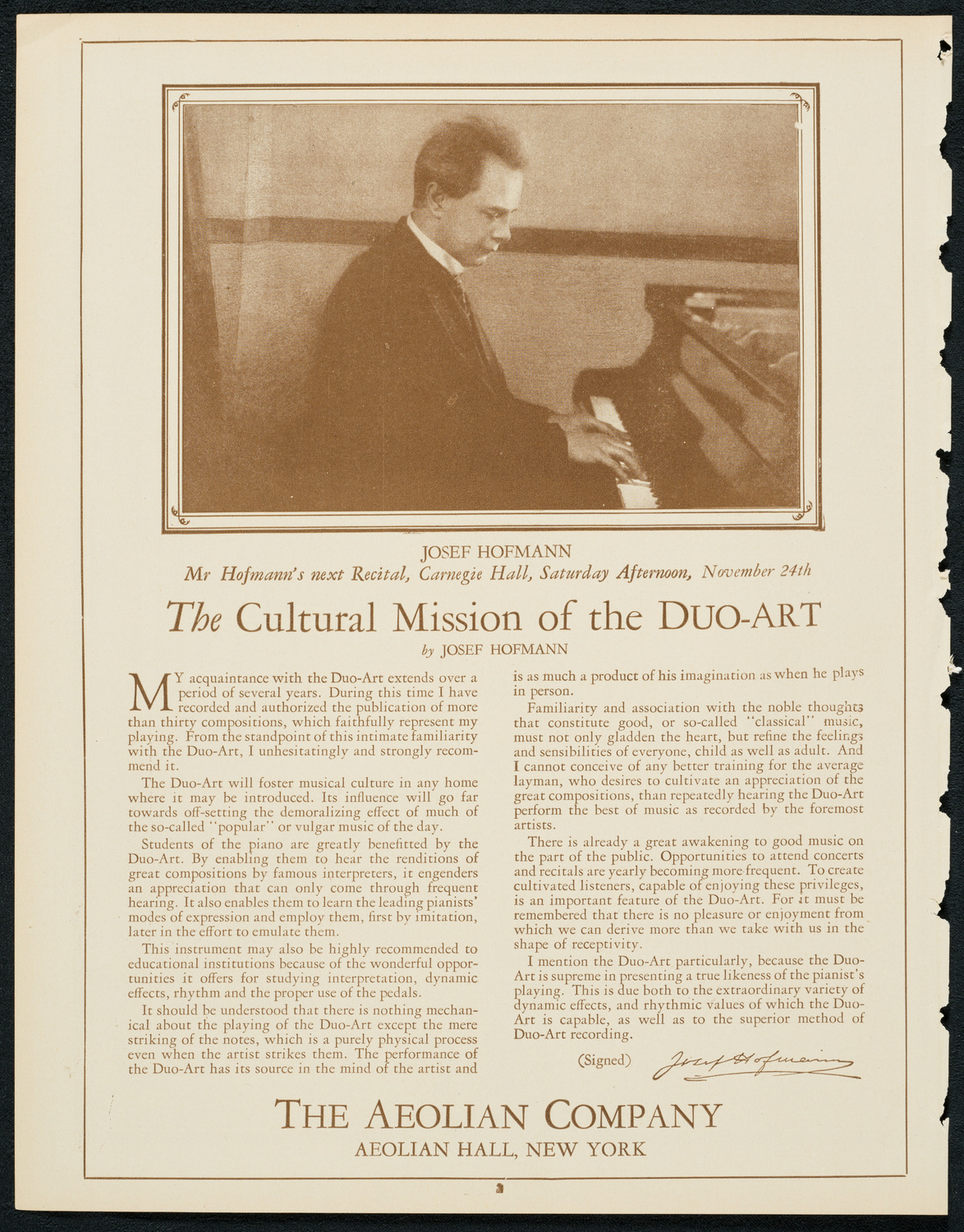 Oratorio Society of New York, November 21, 1923, program page 2