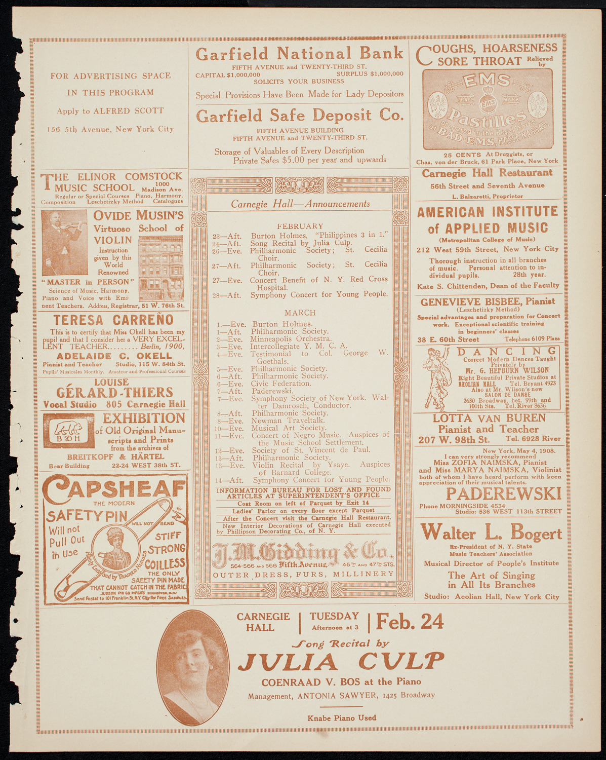 Burton Holmes Travelogue: The Philippines, February 22, 1914, program page 3