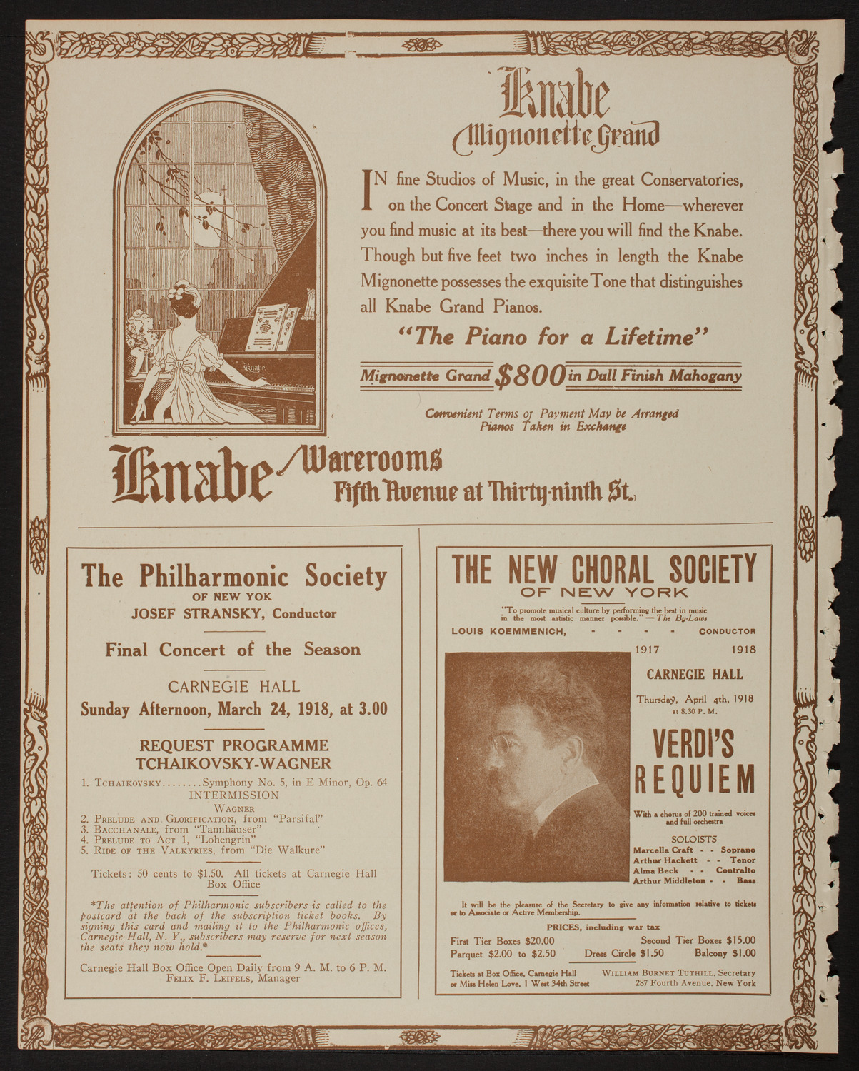 Lecture by Captain R. Hugh Knyvett, March 22, 1918, program page 12