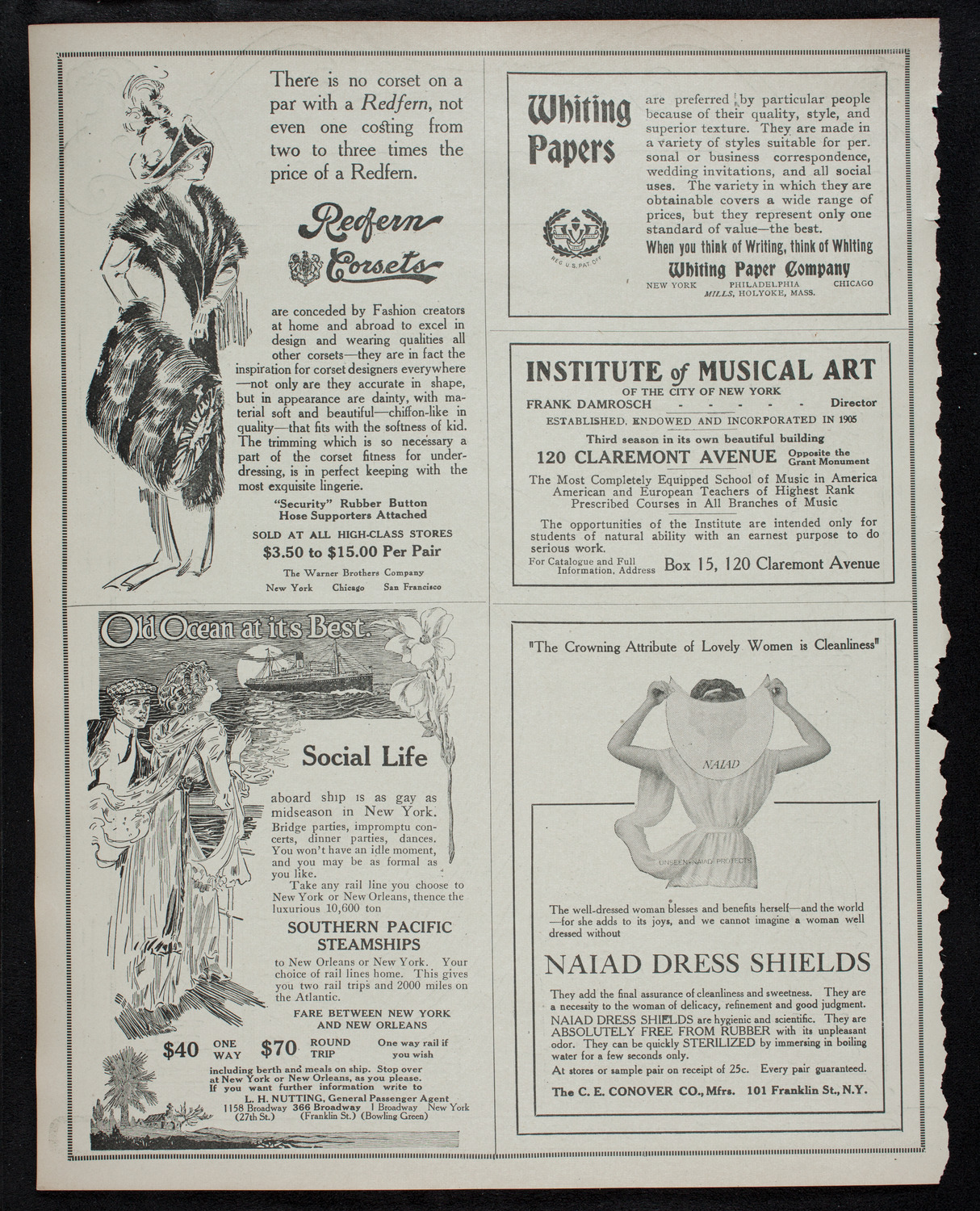 New York Philharmonic, November 29, 1912, program page 2
