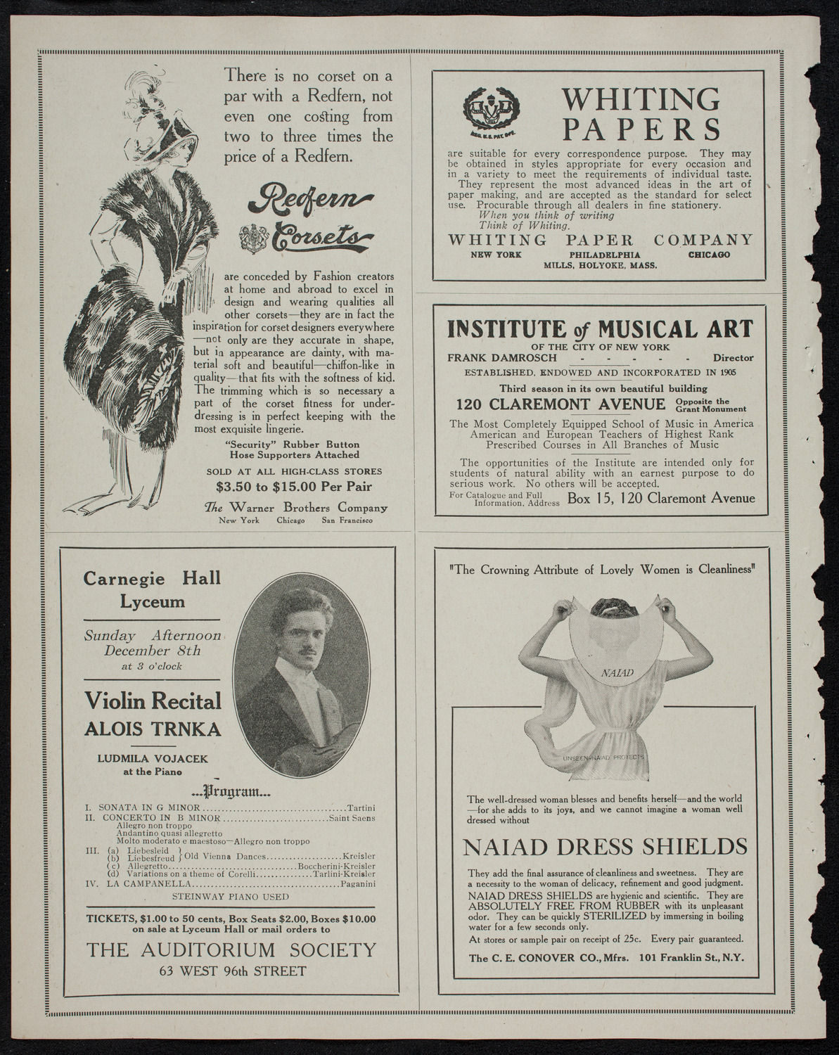 Elmendorf Lecture: The Great Southwest, October 28, 1912, program page 2