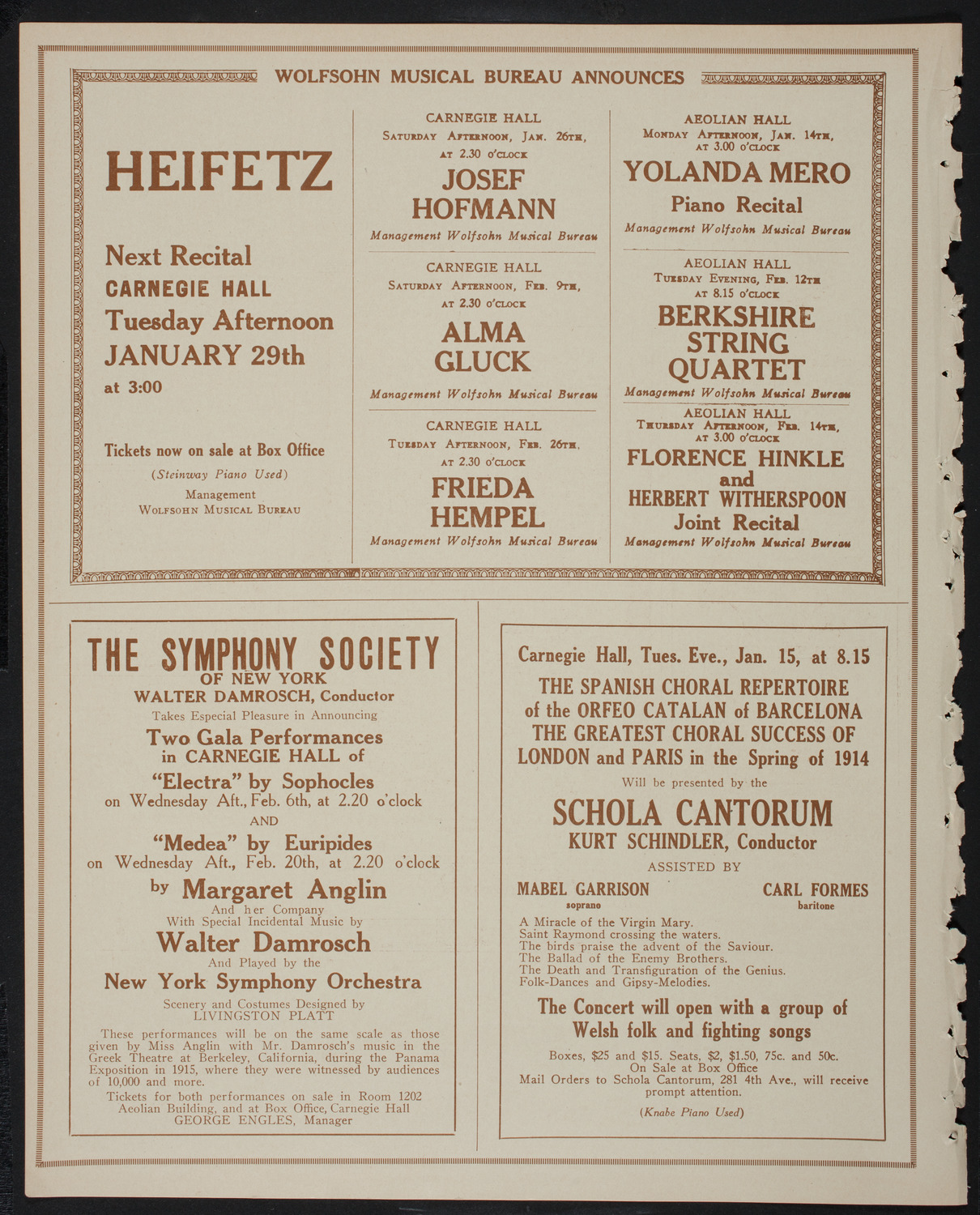 Burton Holmes Travelogue: New Zealand and Tasmania, January 14, 1918, program page 8